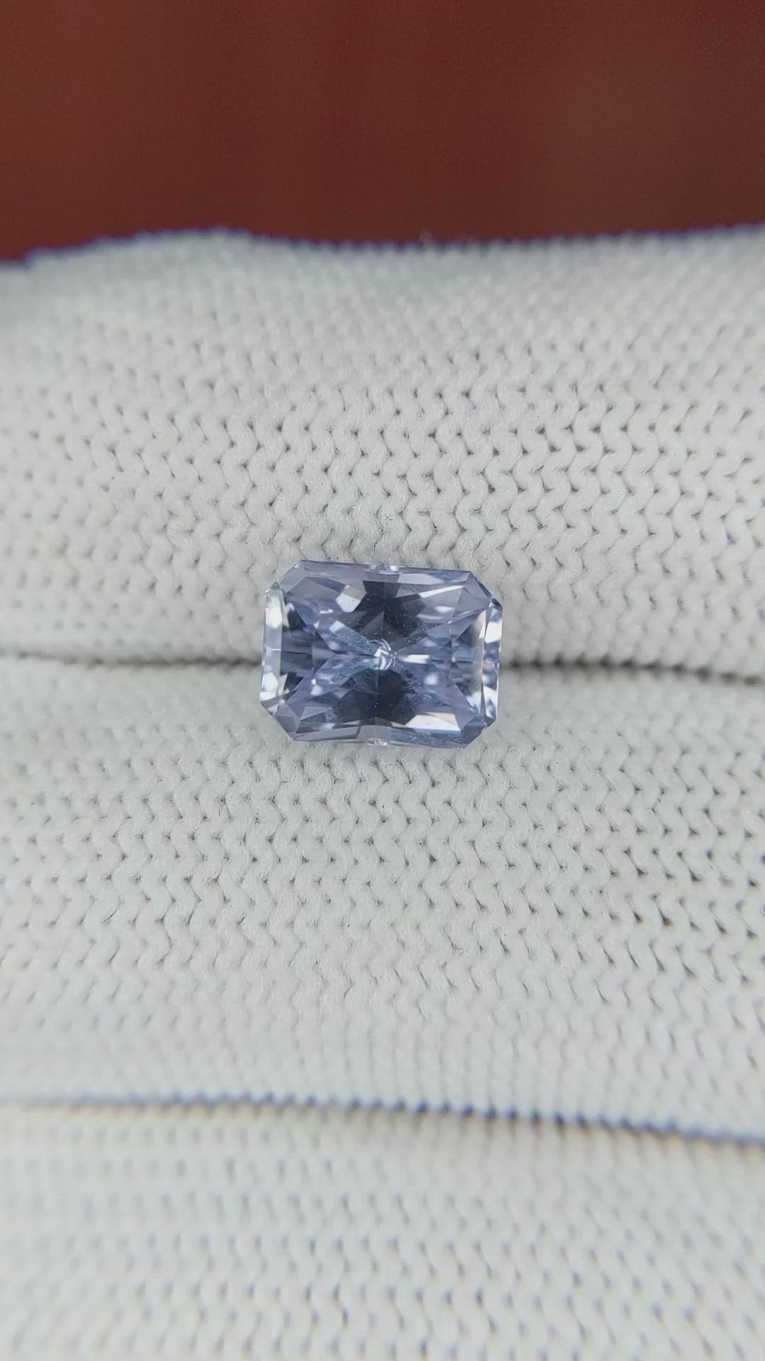 2.74 Ct. Violet Sapphire from Ceylon (Sri Lanka) Size Video