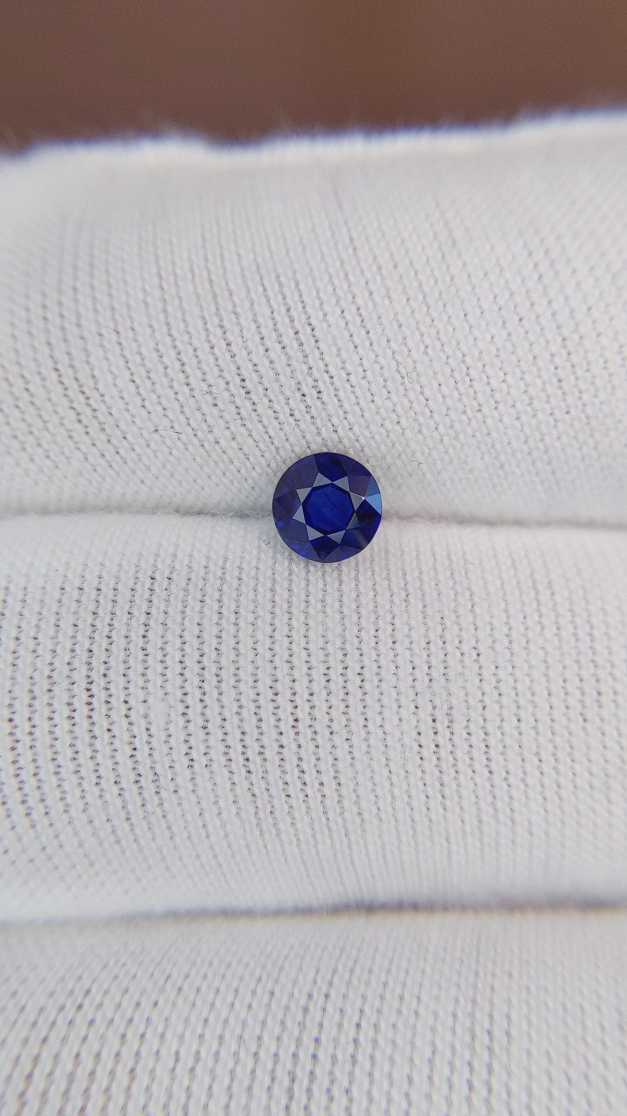 0.59 Ct. Blue Sapphire from Ceylon (Sri Lanka) Size Video