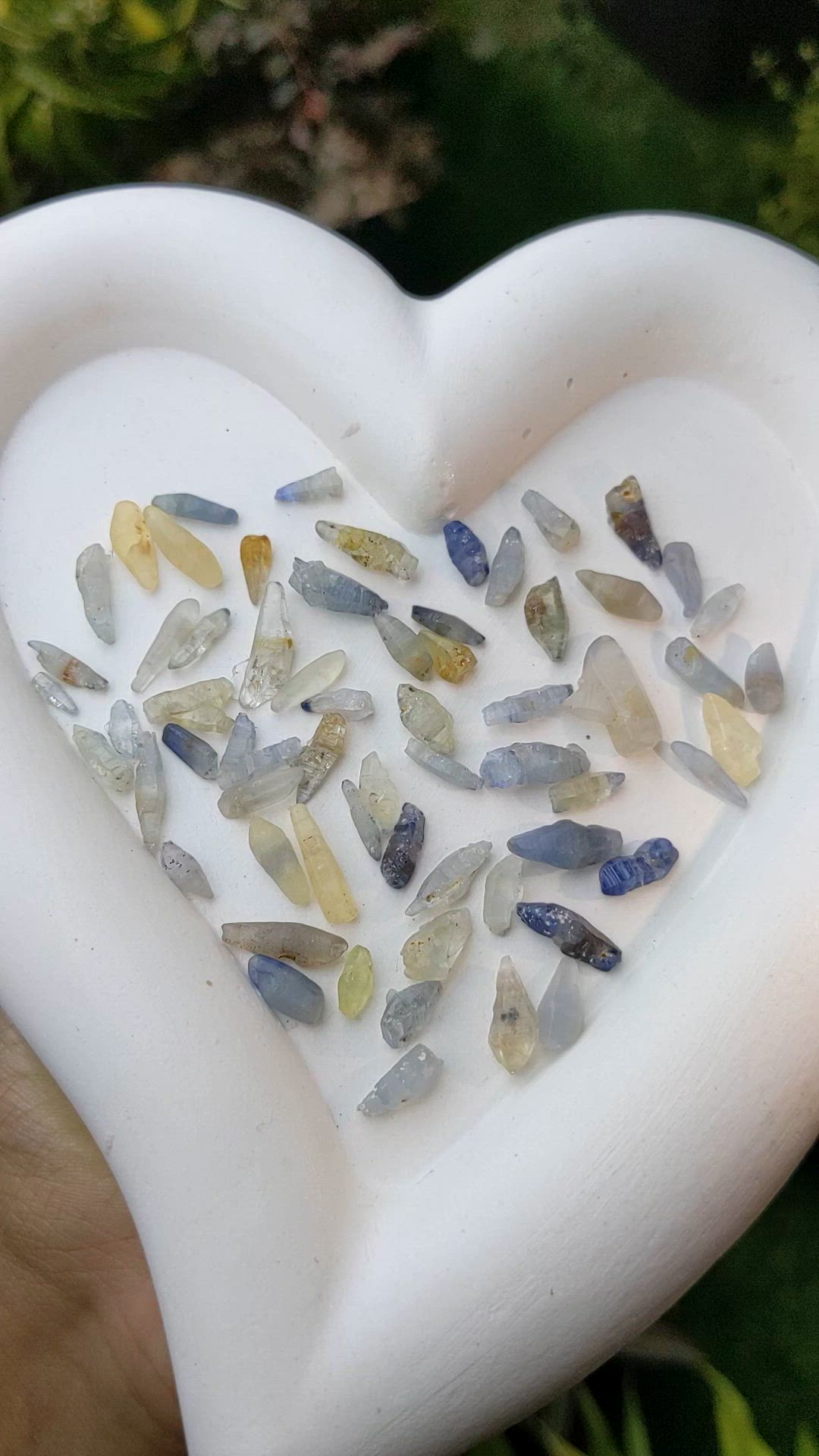 99.80 Ct. Multi Color Sapphire Crystal from Ceylon (Sri Lanka) Size Video