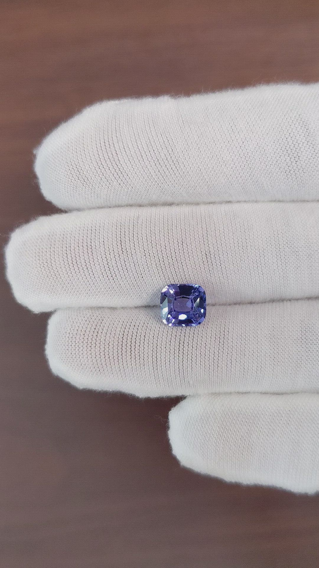 2.50 Ct. Color Change Sapphire from Ceylon (Sri Lanka) Size Video
