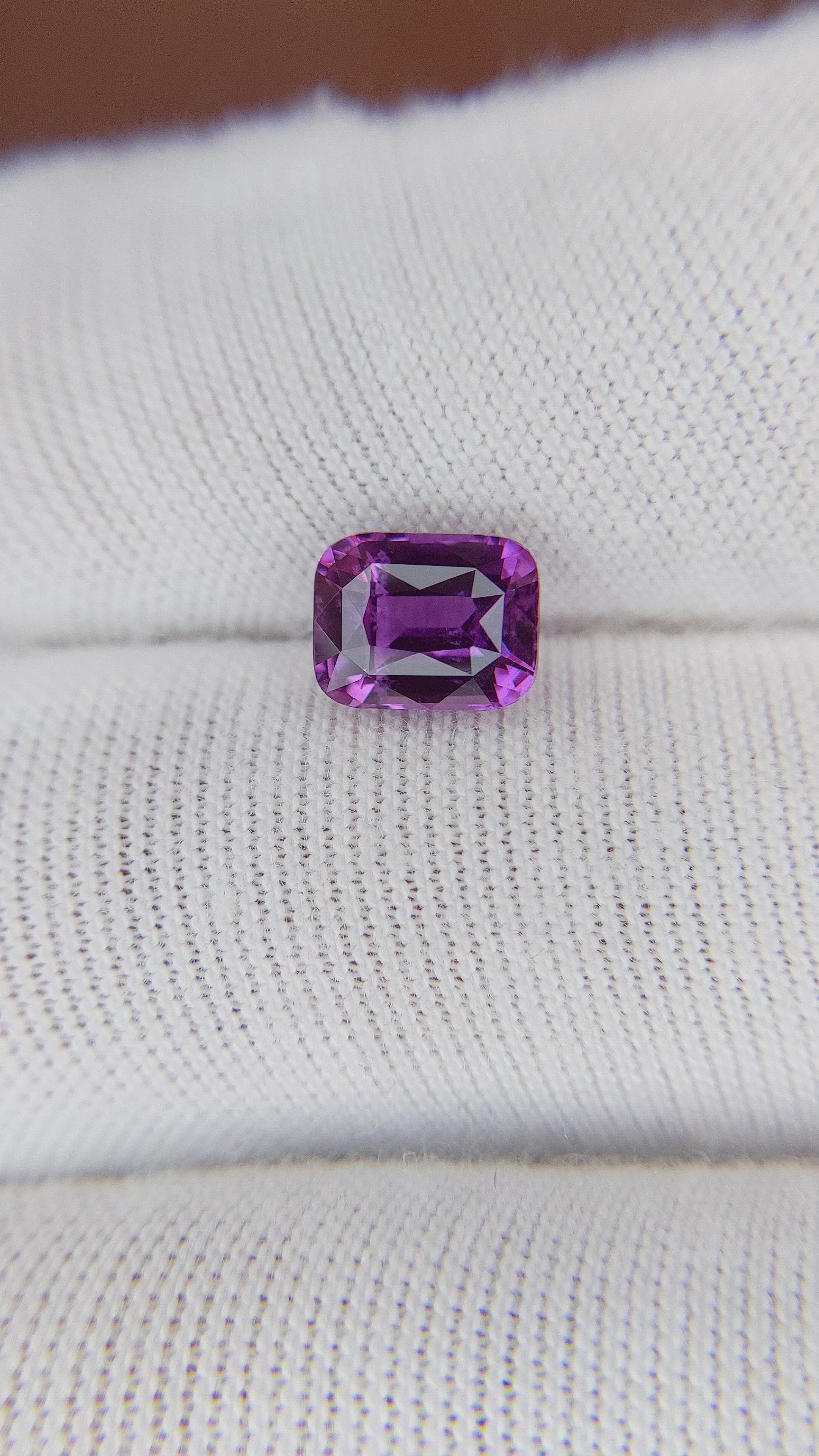 1.81 Ct. Purple Sapphire from Ceylon (Sri Lanka) Size Video