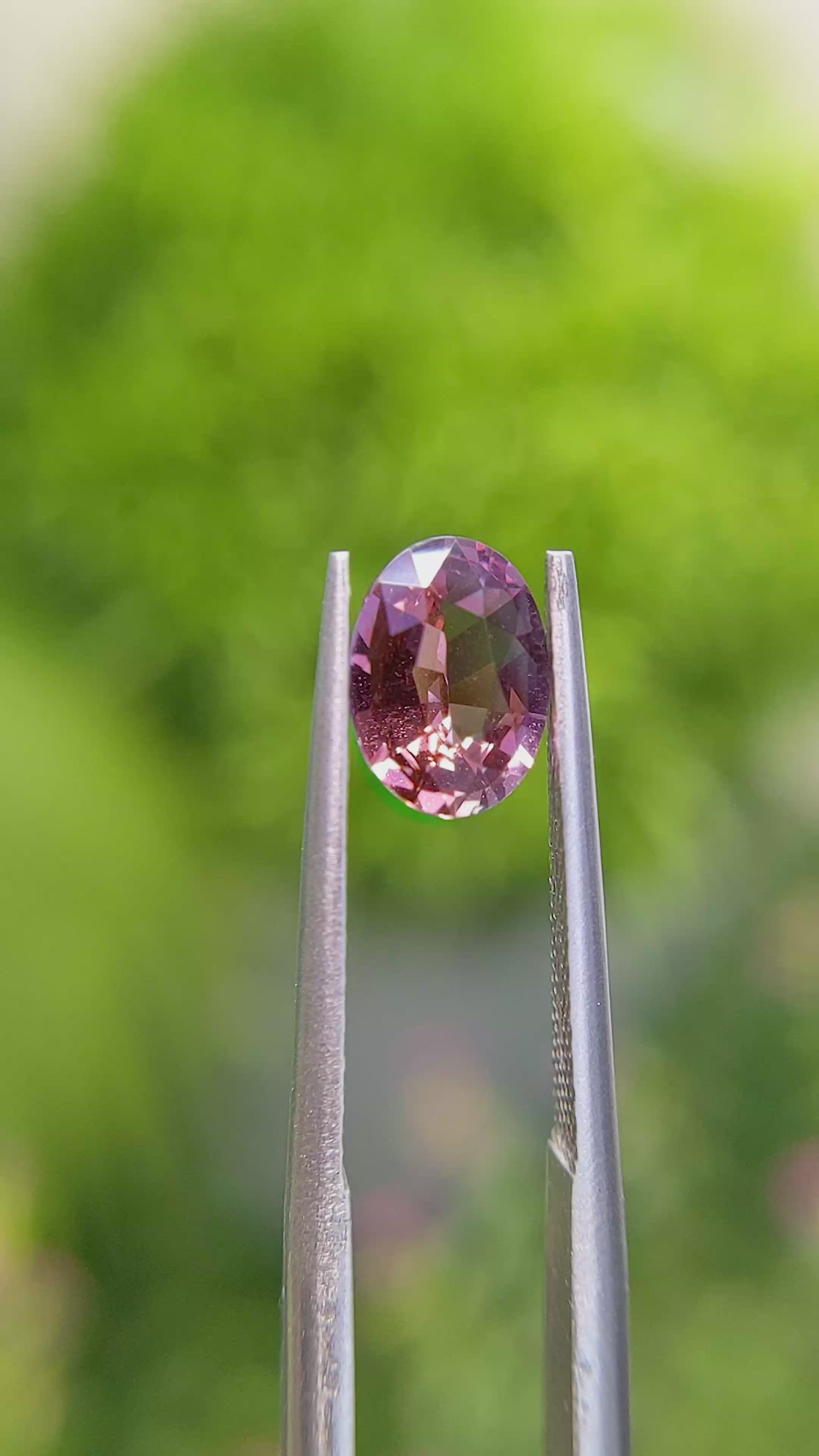 1.21 Ct. Pink Sapphire from Ceylon (Sri Lanka) Size Video