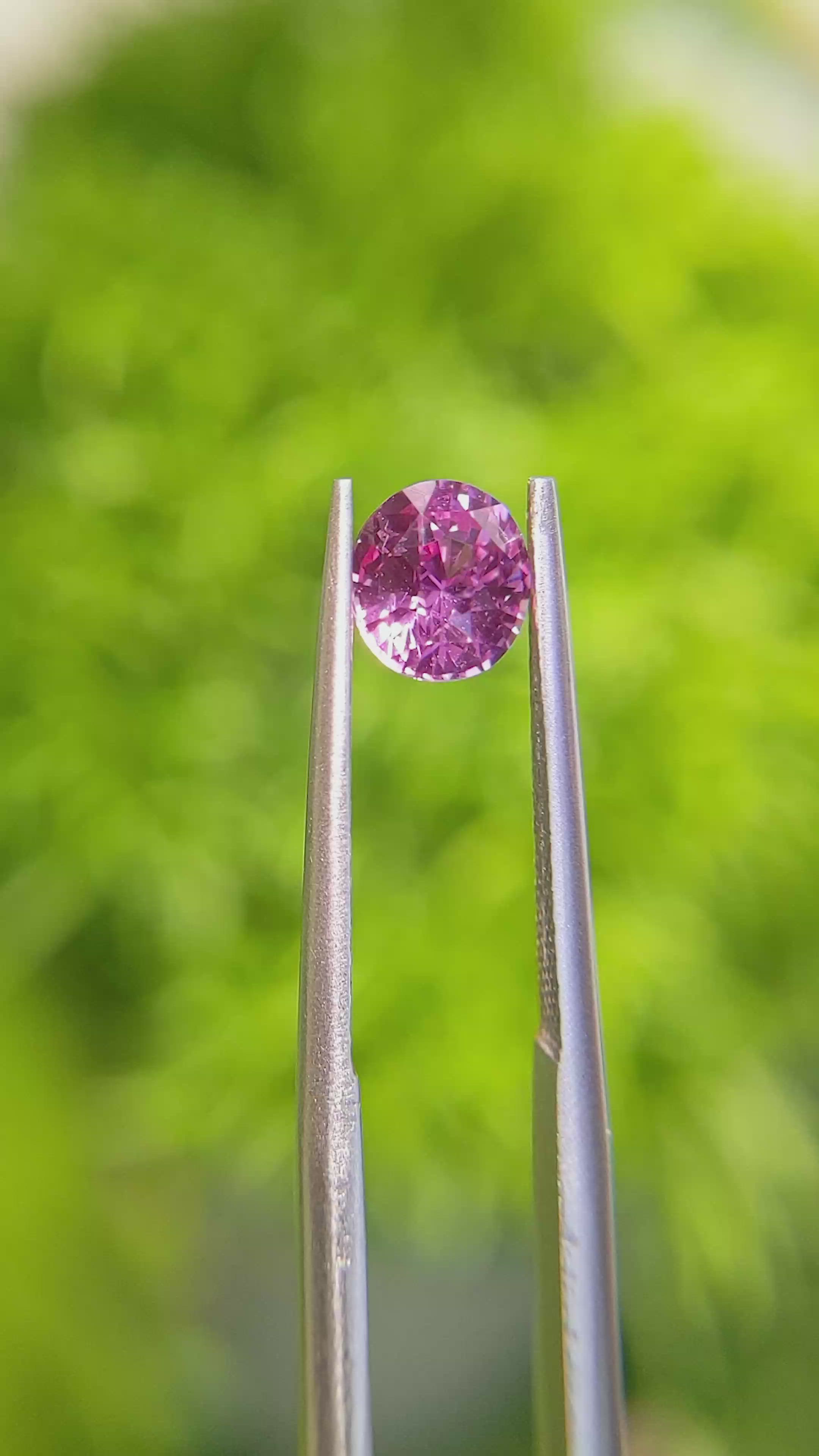 1.06 Ct. Pink Sapphire from Ceylon (Sri Lanka) Size Video