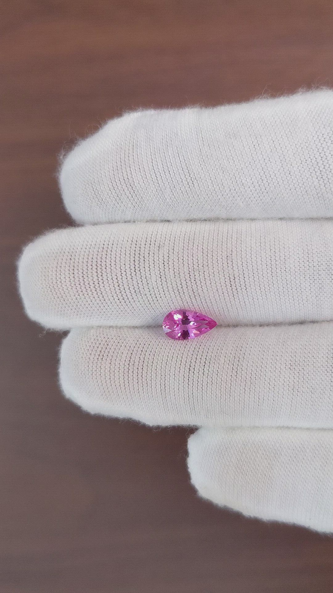 1.18 Ct. Pink Sapphire from Ceylon (Sri Lanka) Size Video