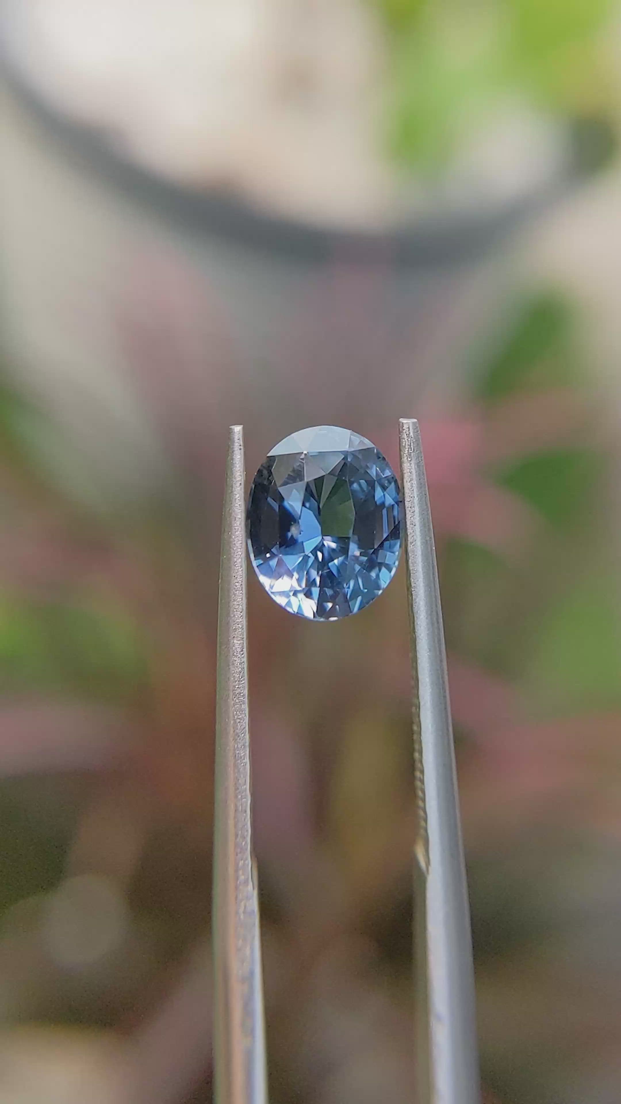 1.61 Ct. Blue Sapphire from Ceylon (Sri Lanka) Size Video