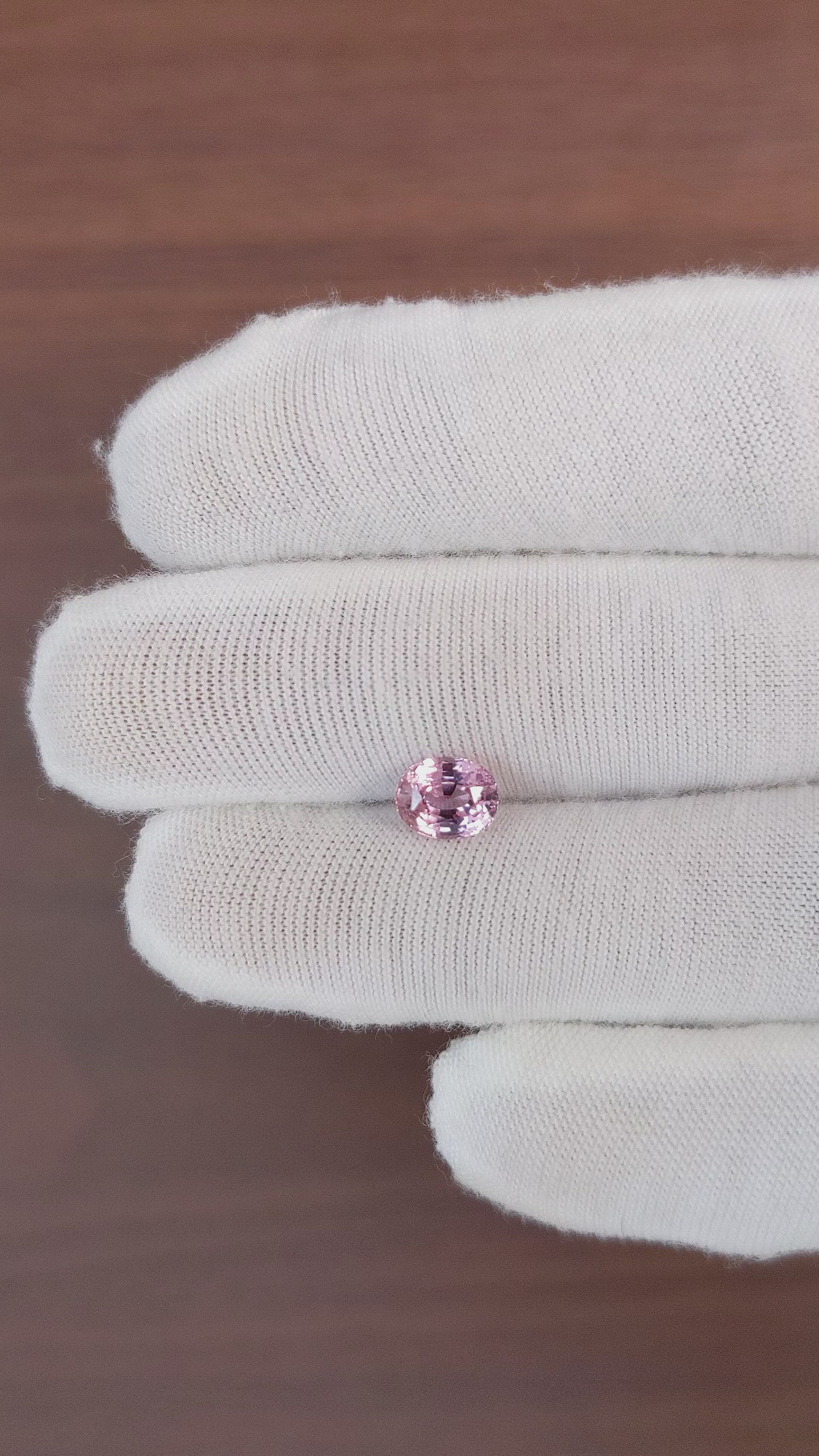 1.63 Ct. Pink Sapphire from Ceylon (Sri Lanka) Size Video