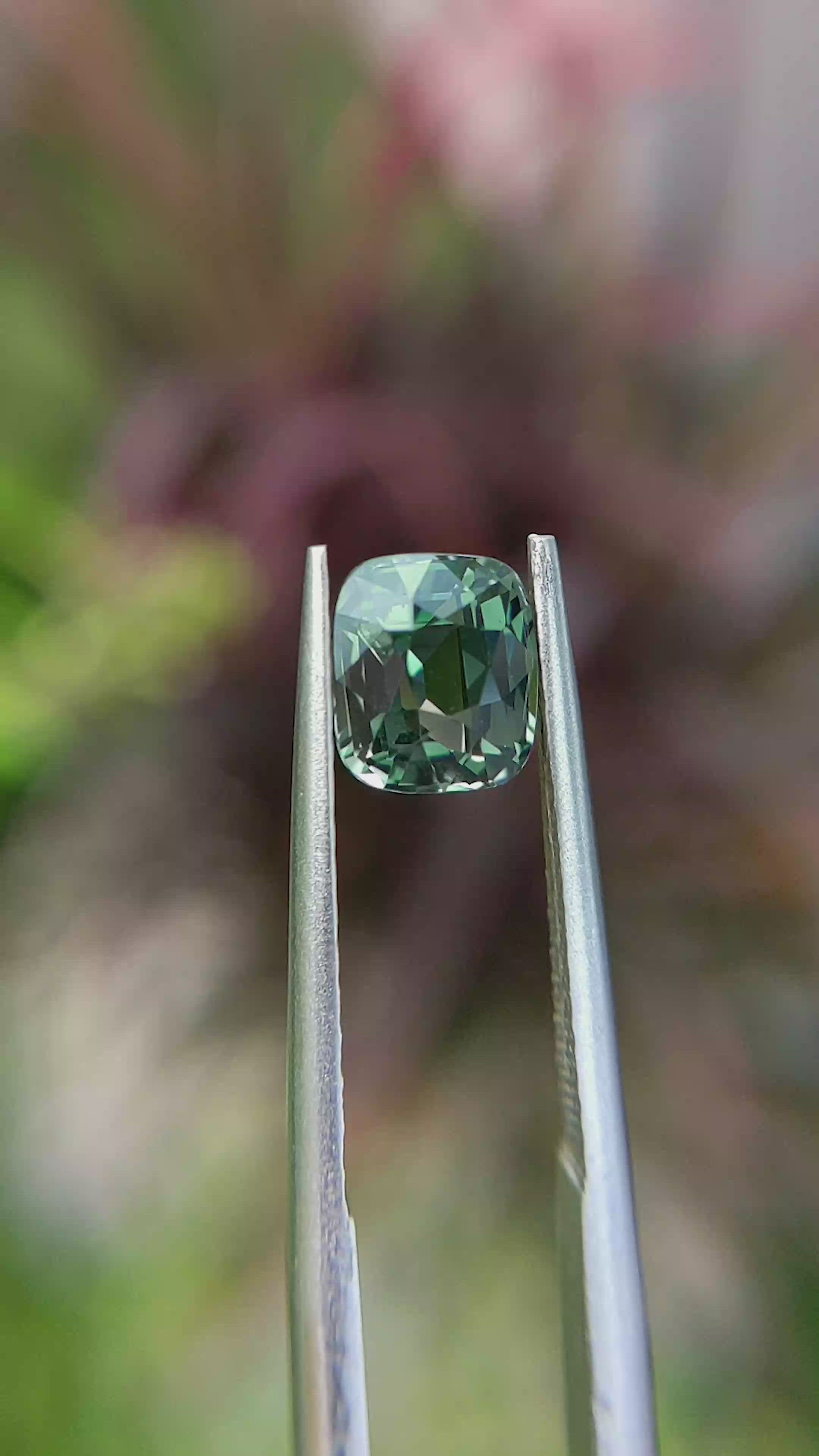 1.62 Ct. Green Sapphire from Madagascar Size Video