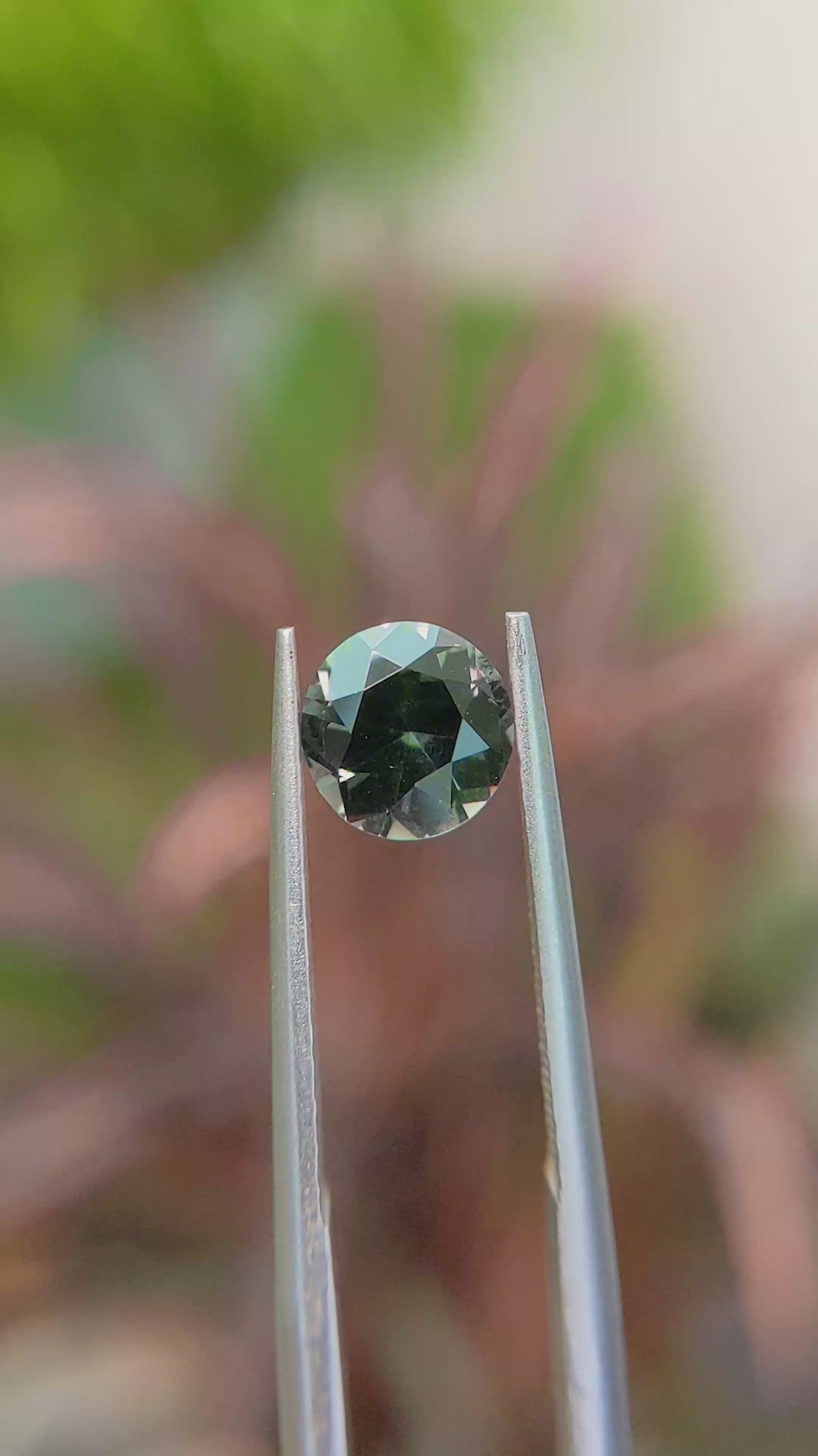 1.22 Ct. Green Sapphire from Madagascar Size Video
