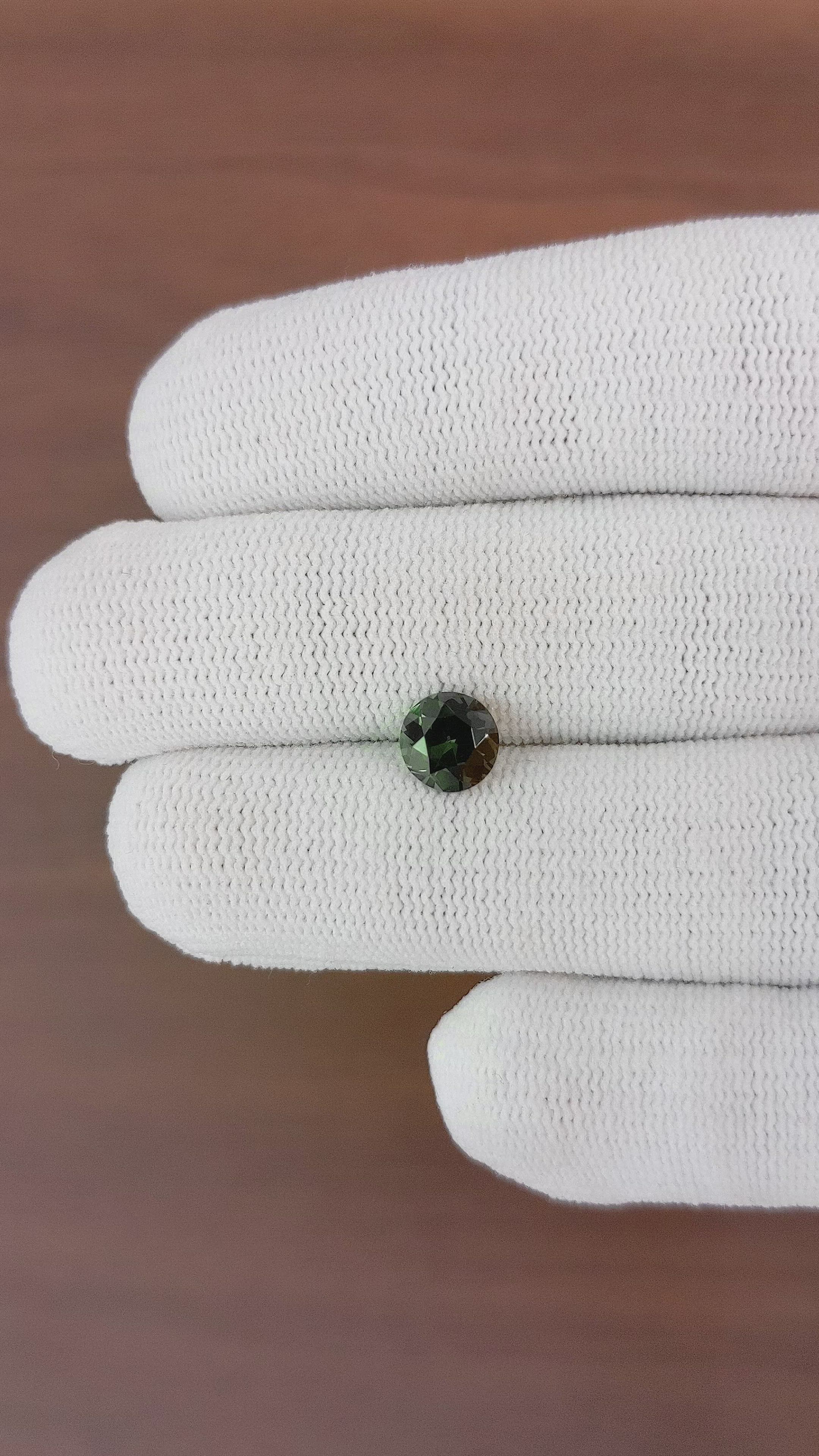 1.22 Ct. Green Sapphire from Madagascar Size Video