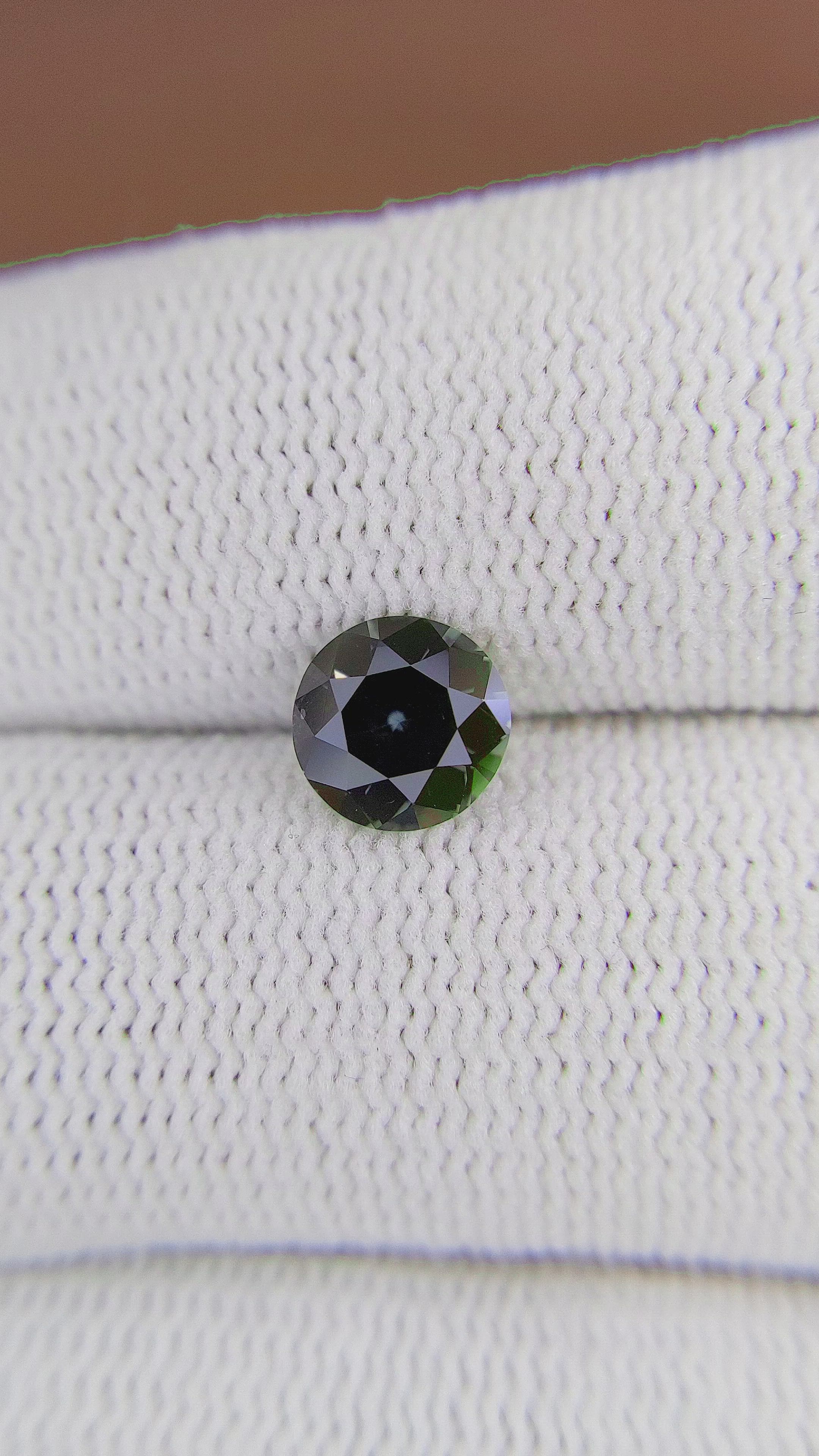 1.22 Ct. Green Sapphire from Madagascar Size Video