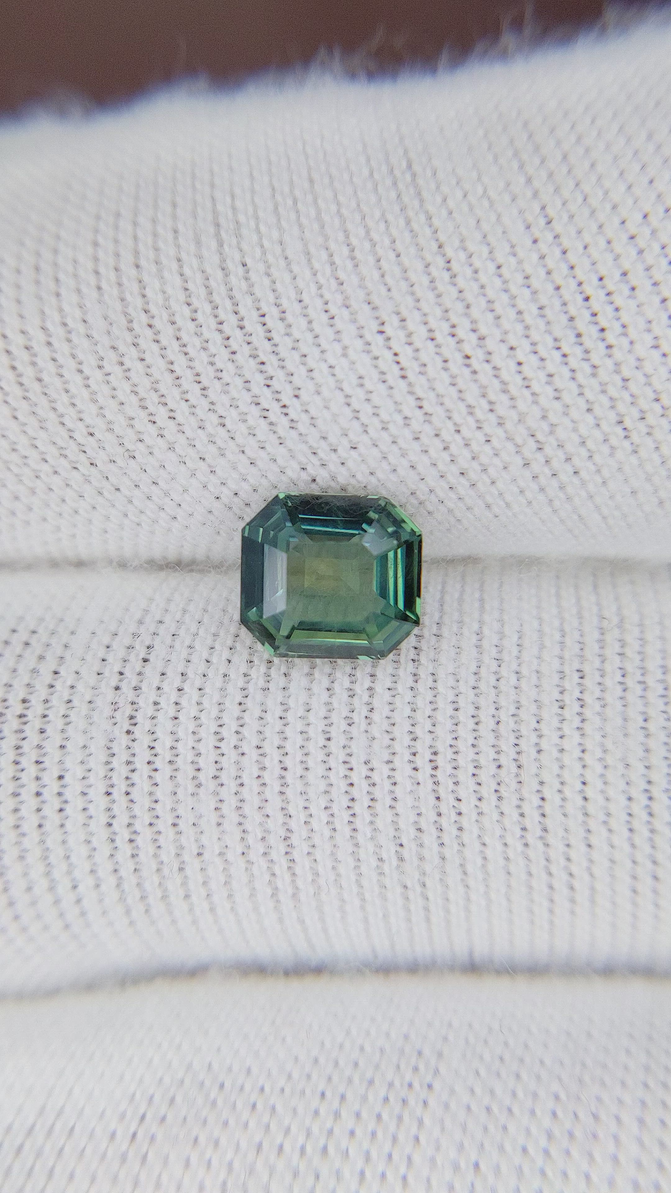 1.60 Ct. Green Sapphire from Madagascar Size Video