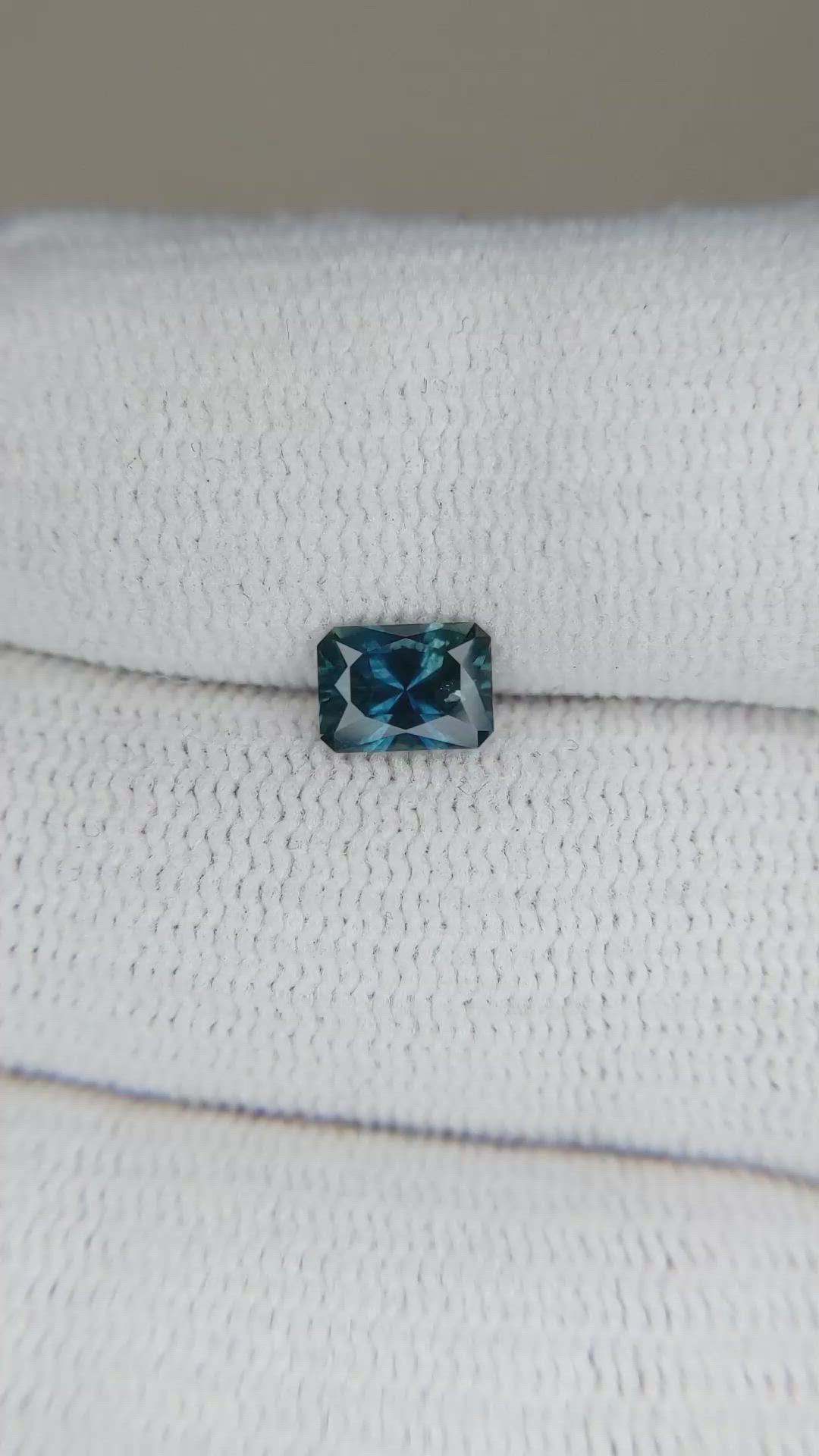 0.82 Ct. Blue Sapphire from Montana Size Video