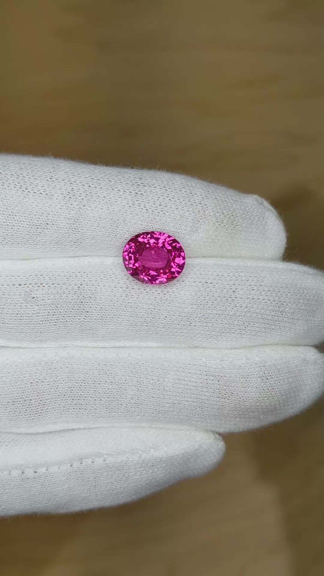 6.00 Ct. Pink Sapphire from Madagascar Size Video