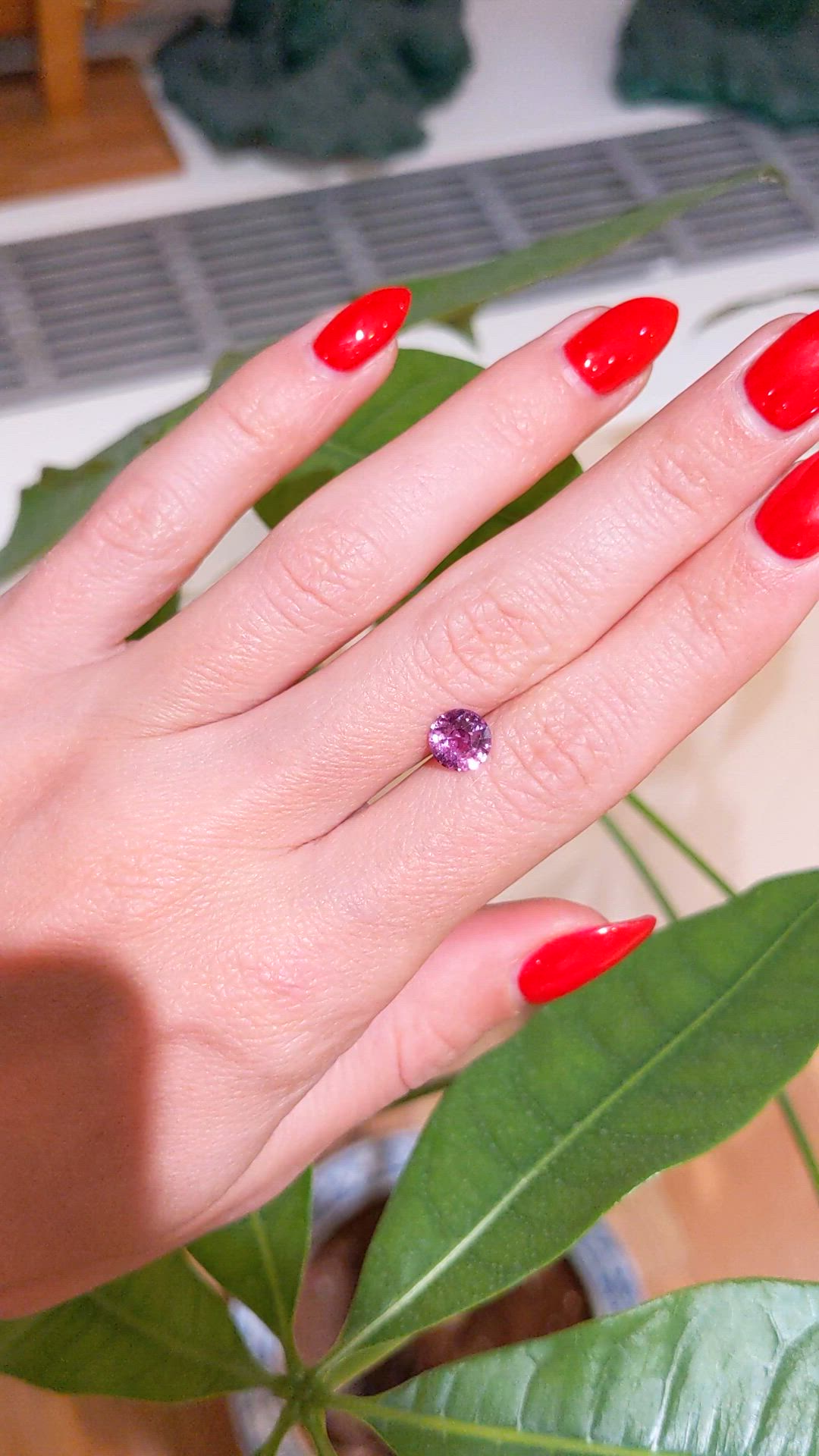 1.52 Ct. Pink Sapphire from Ceylon (Sri Lanka) Size Video