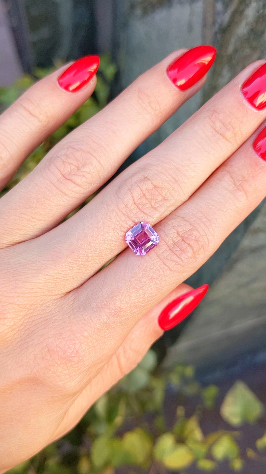 2.10 Ct. Pink Sapphire from Ceylon (Sri Lanka) Size Video