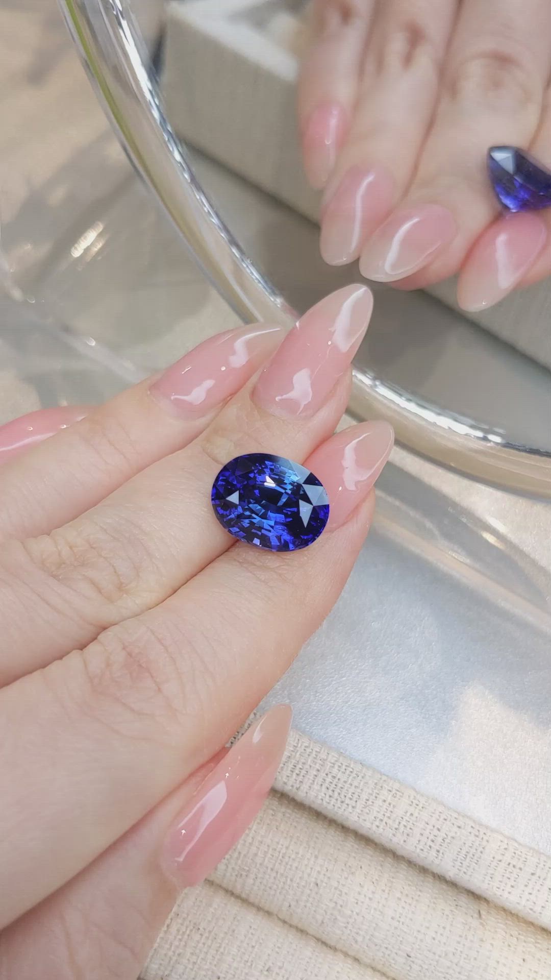 10.79 Ct. Blue Sapphire from Ceylon (Sri Lanka) Size Video