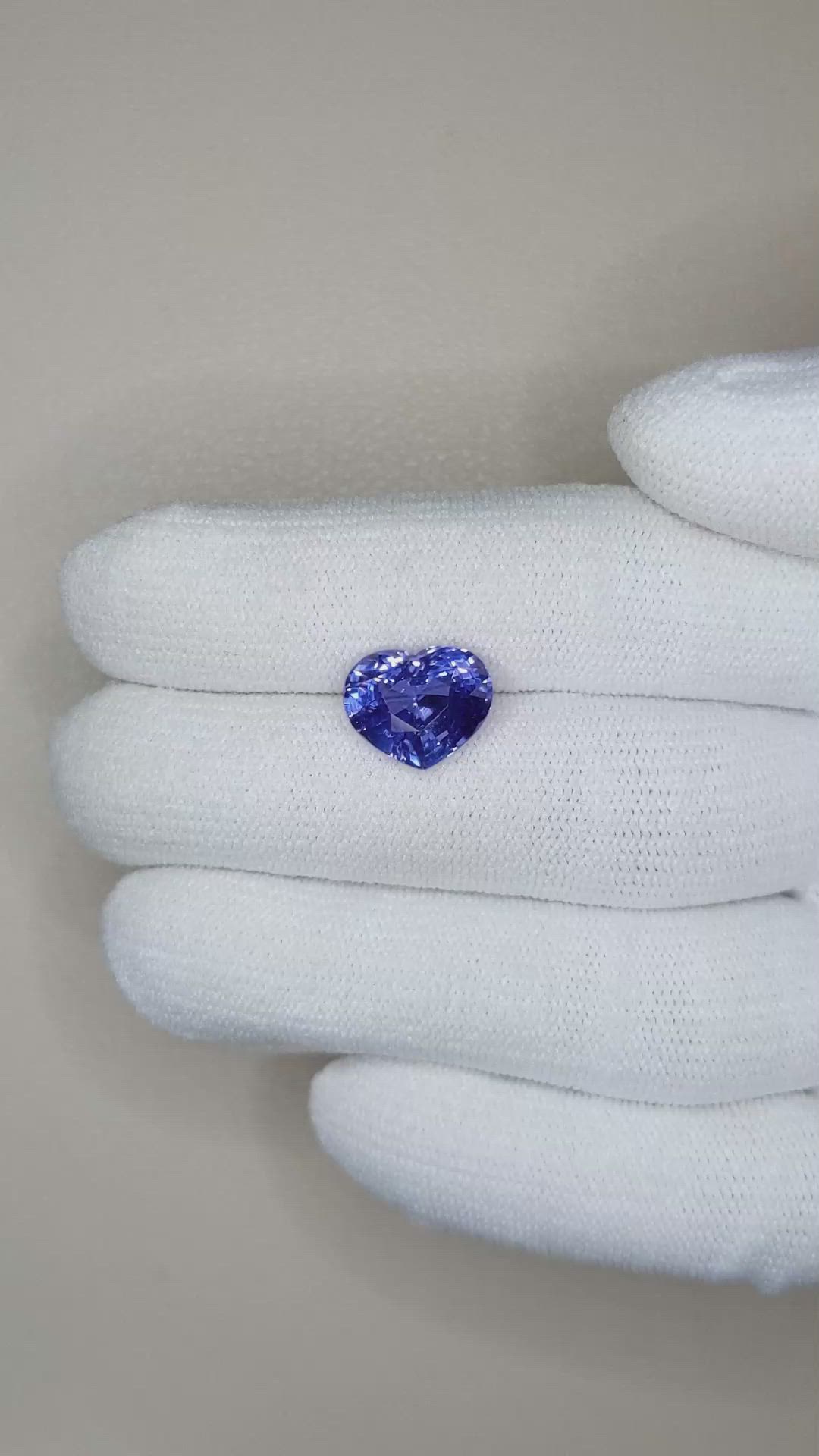 4.55 Ct. Blue Sapphire from Ceylon (Sri Lanka) Size Video