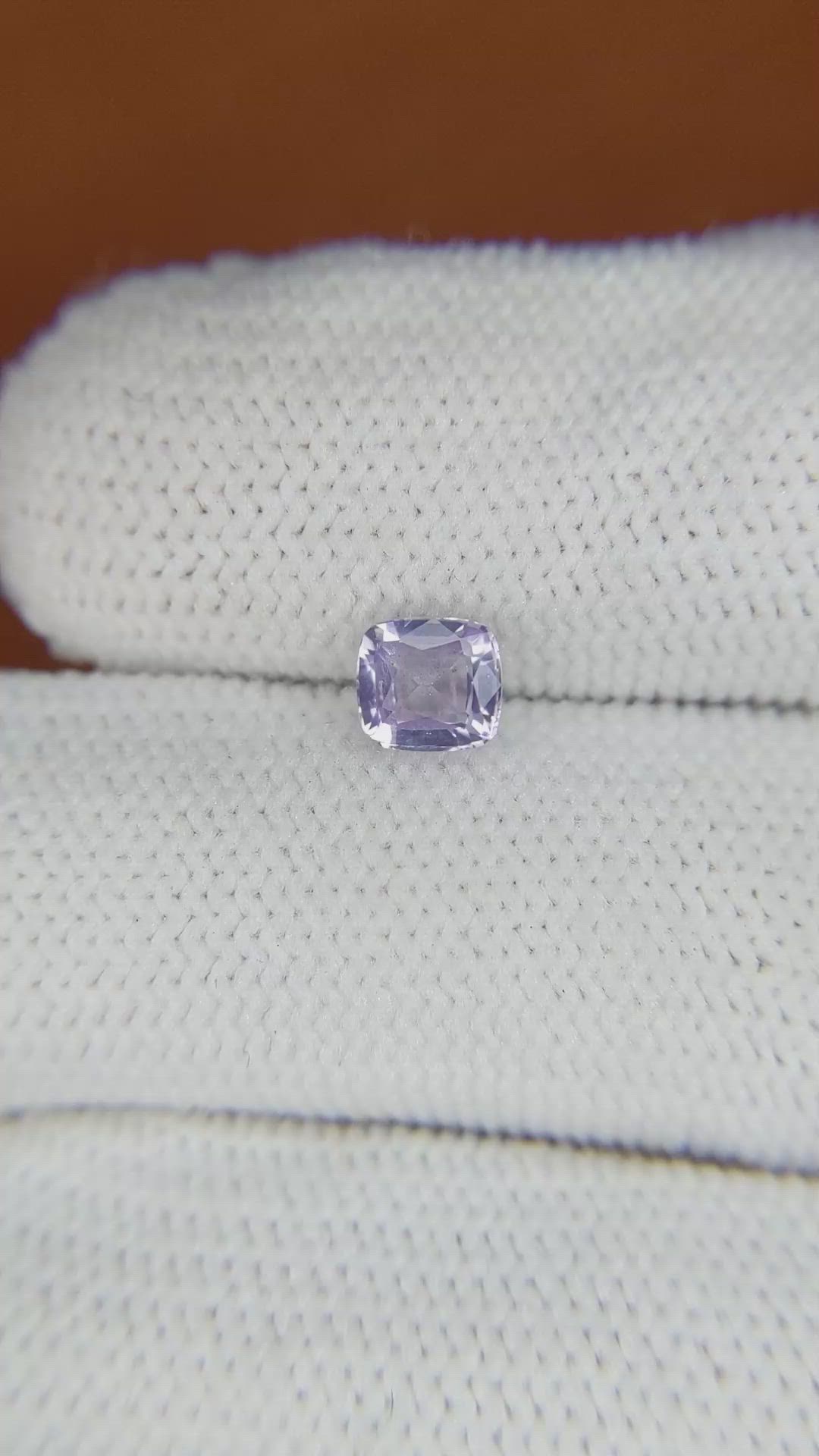0.82 Ct. Purple Sapphire from Ceylon (Sri Lanka) Size Video