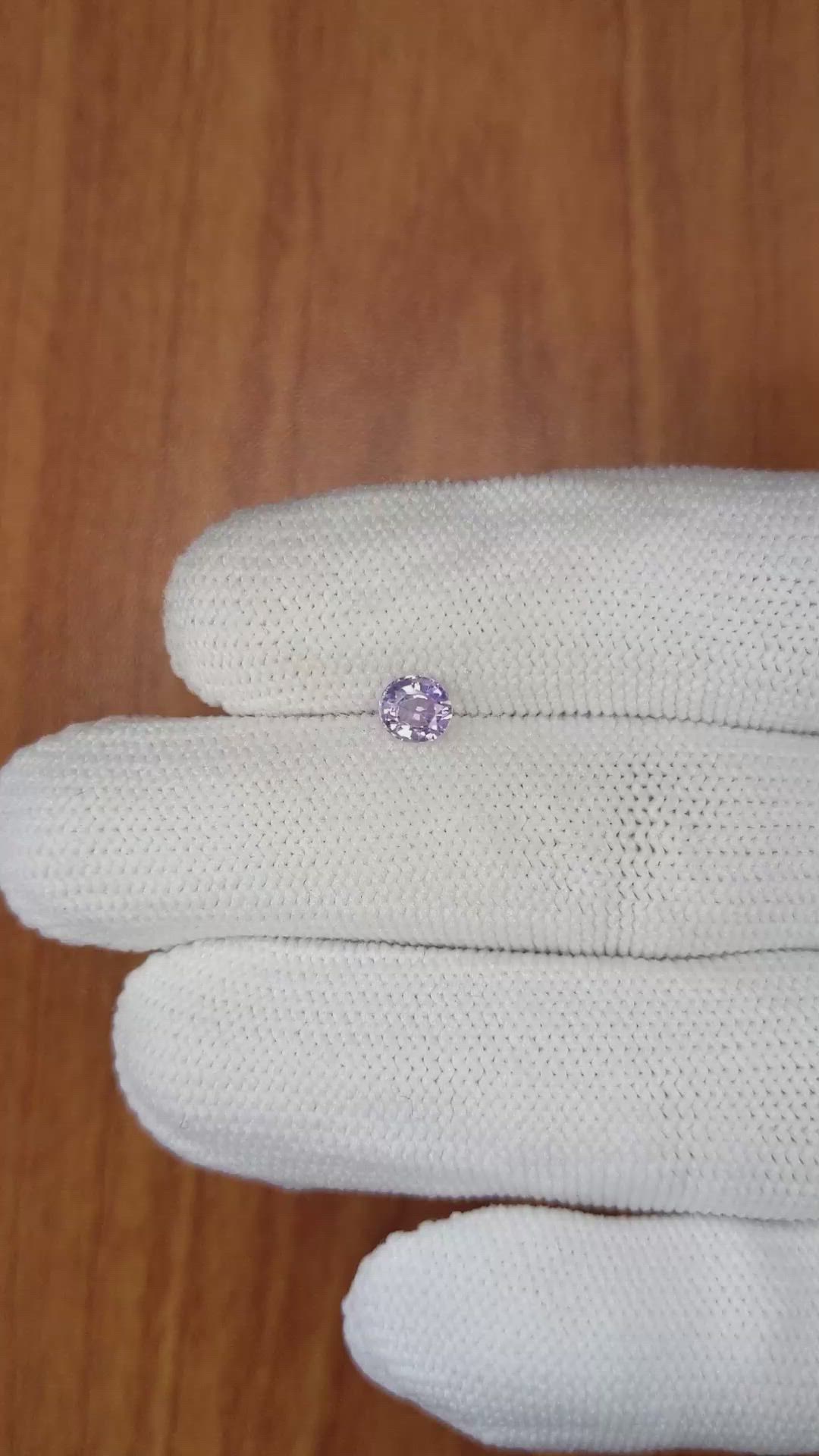 0.68 Ct. Purple Sapphire from Ceylon (Sri Lanka) Size Video