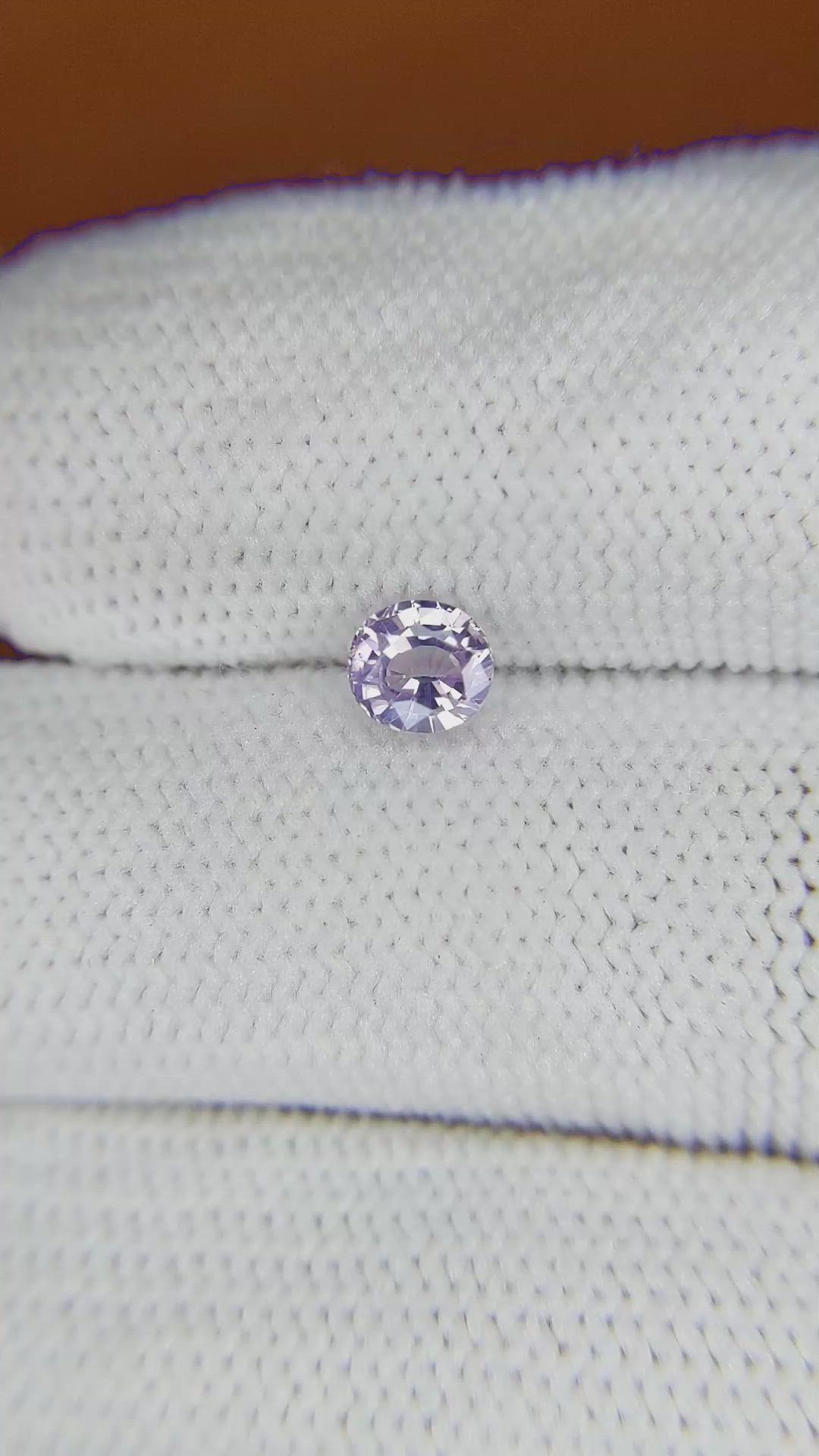 0.68 Ct. Purple Sapphire from Ceylon (Sri Lanka) Size Video