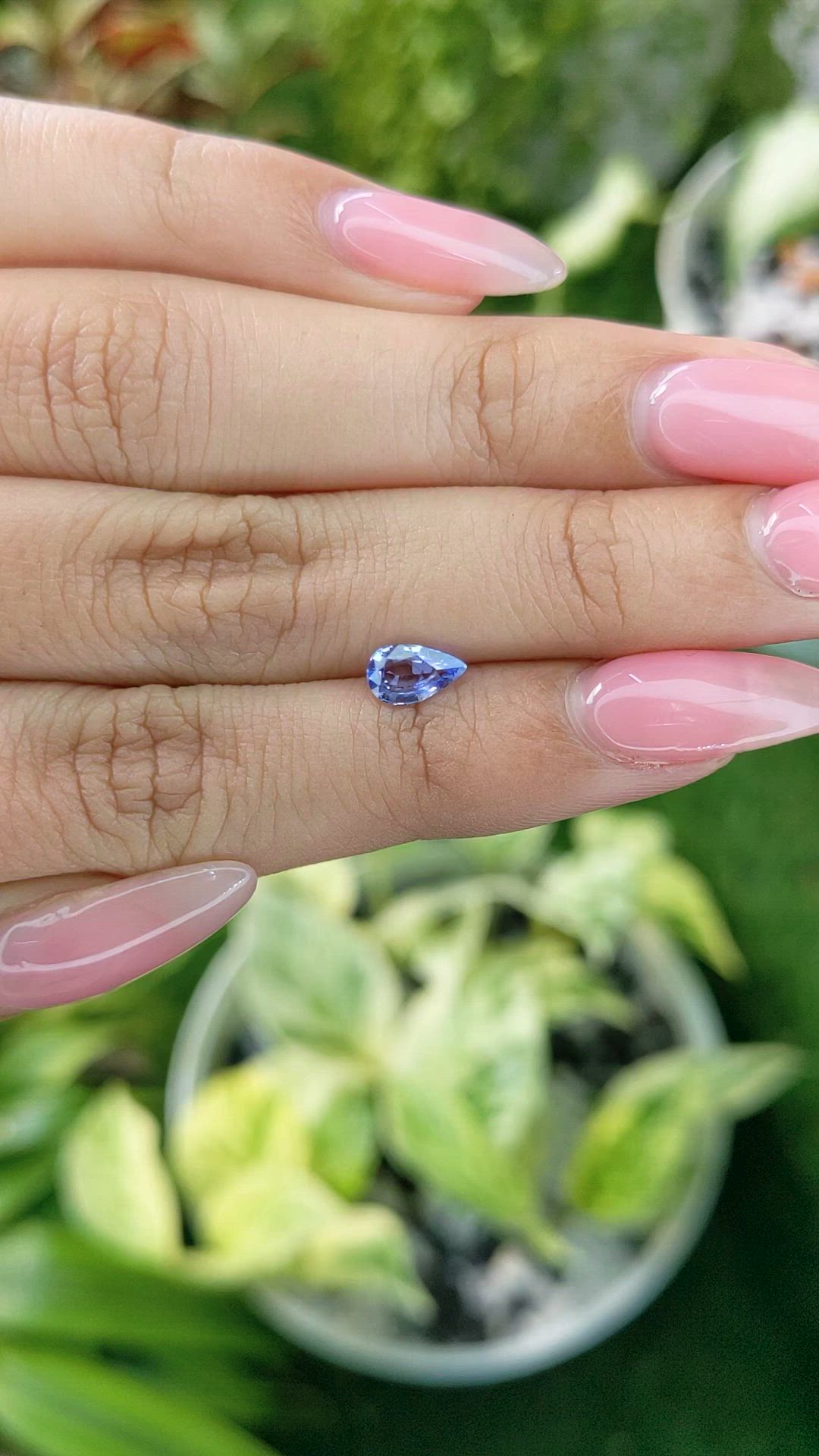0.70 Ct. Blue Sapphire from Ceylon (Sri Lanka) Size Video