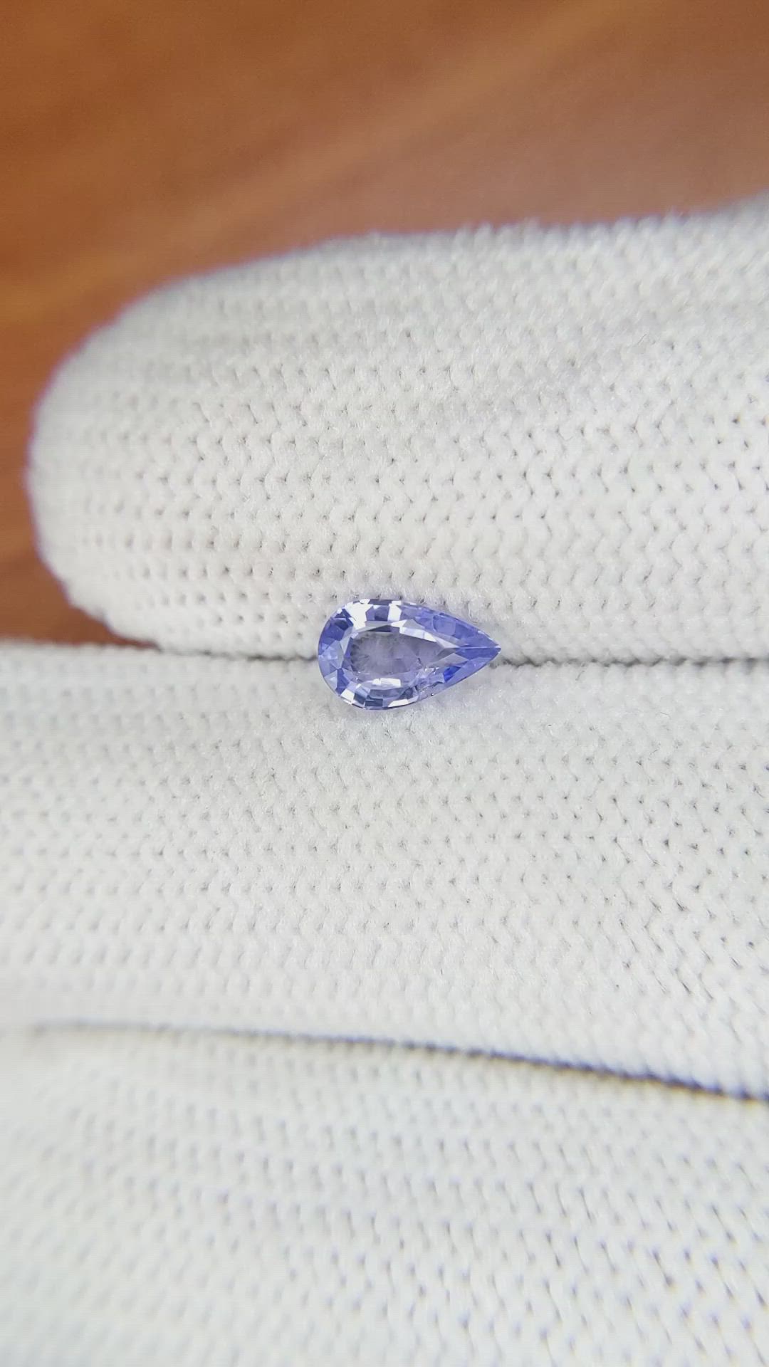 0.70 Ct. Blue Sapphire from Ceylon (Sri Lanka) Size Video