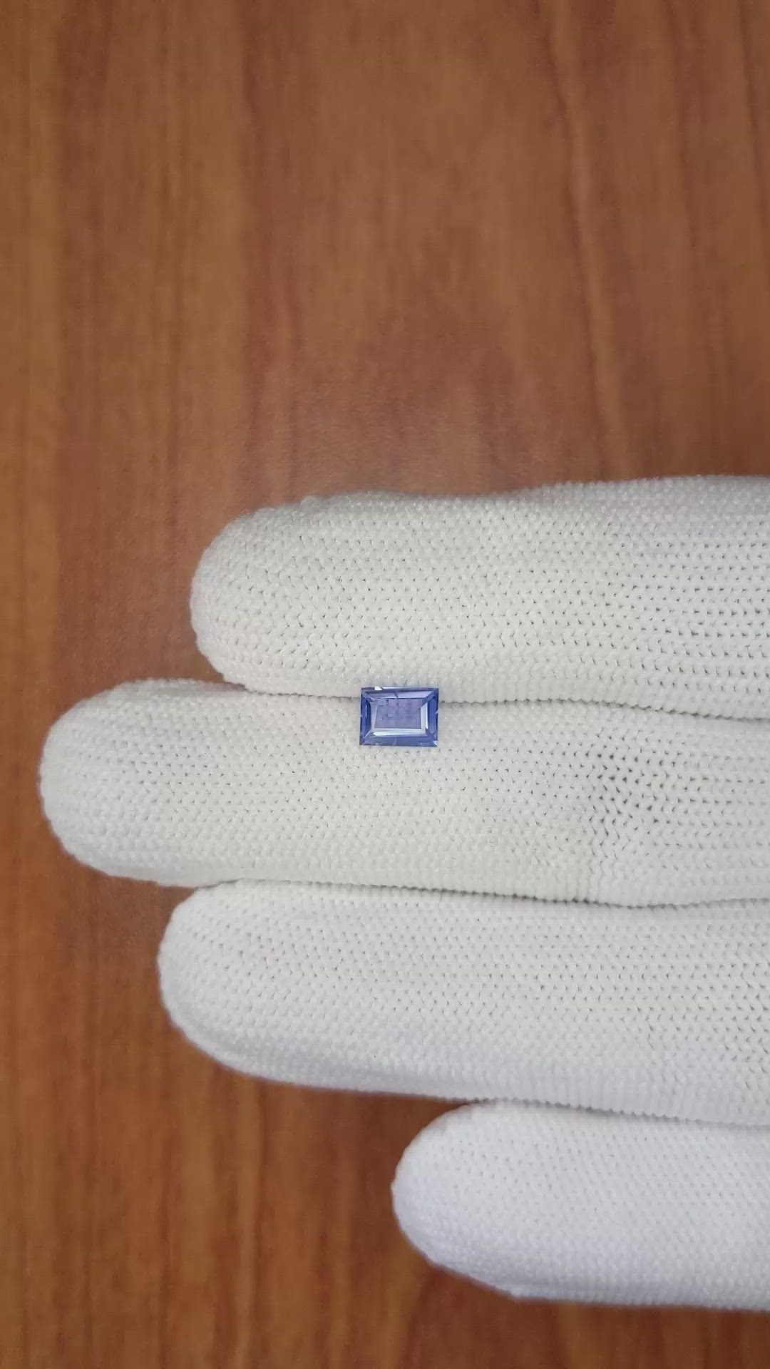 0.69 Ct. Blue Sapphire from Ceylon (Sri Lanka) Size Video