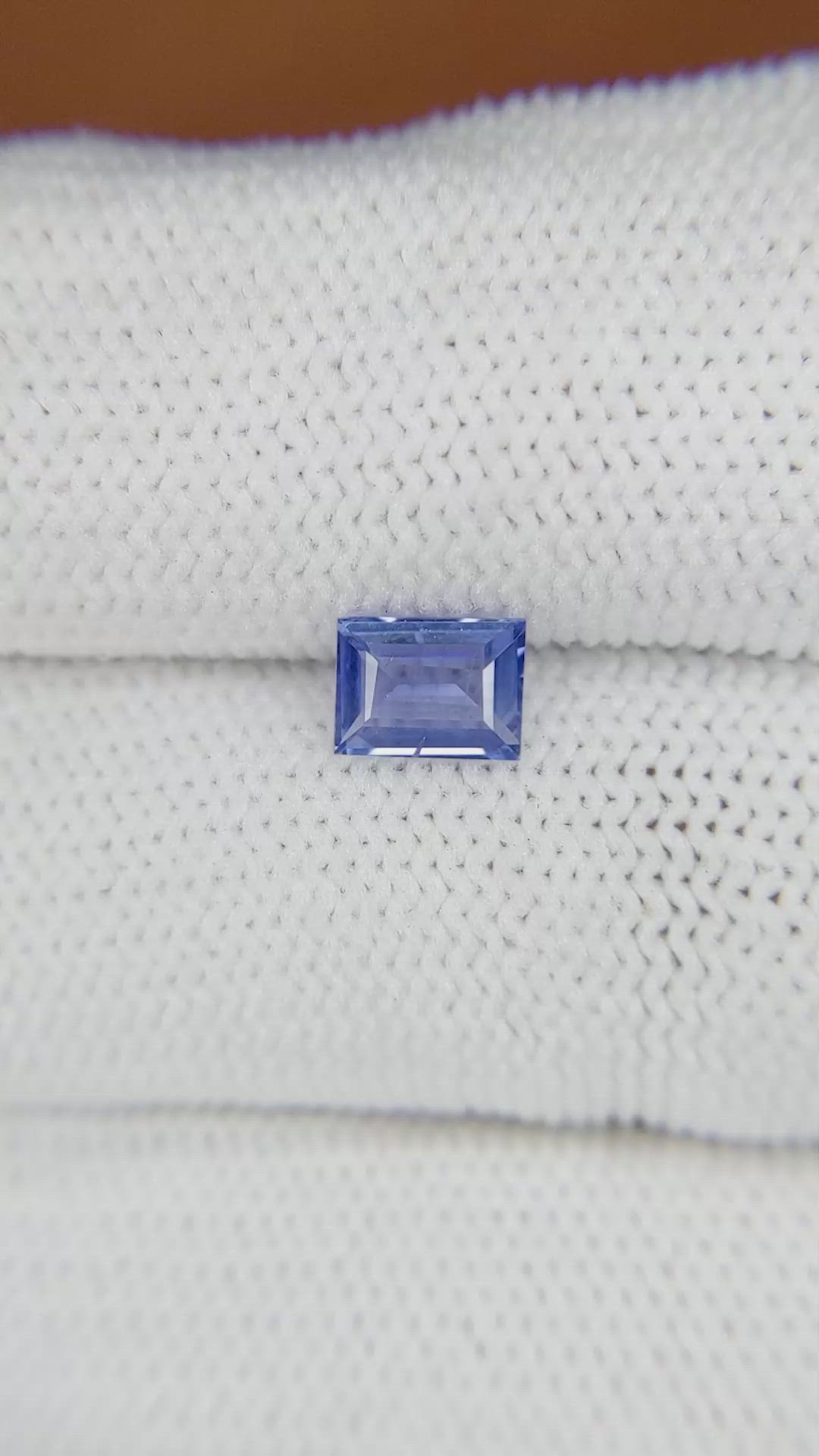 0.69 Ct. Blue Sapphire from Ceylon (Sri Lanka) Size Video