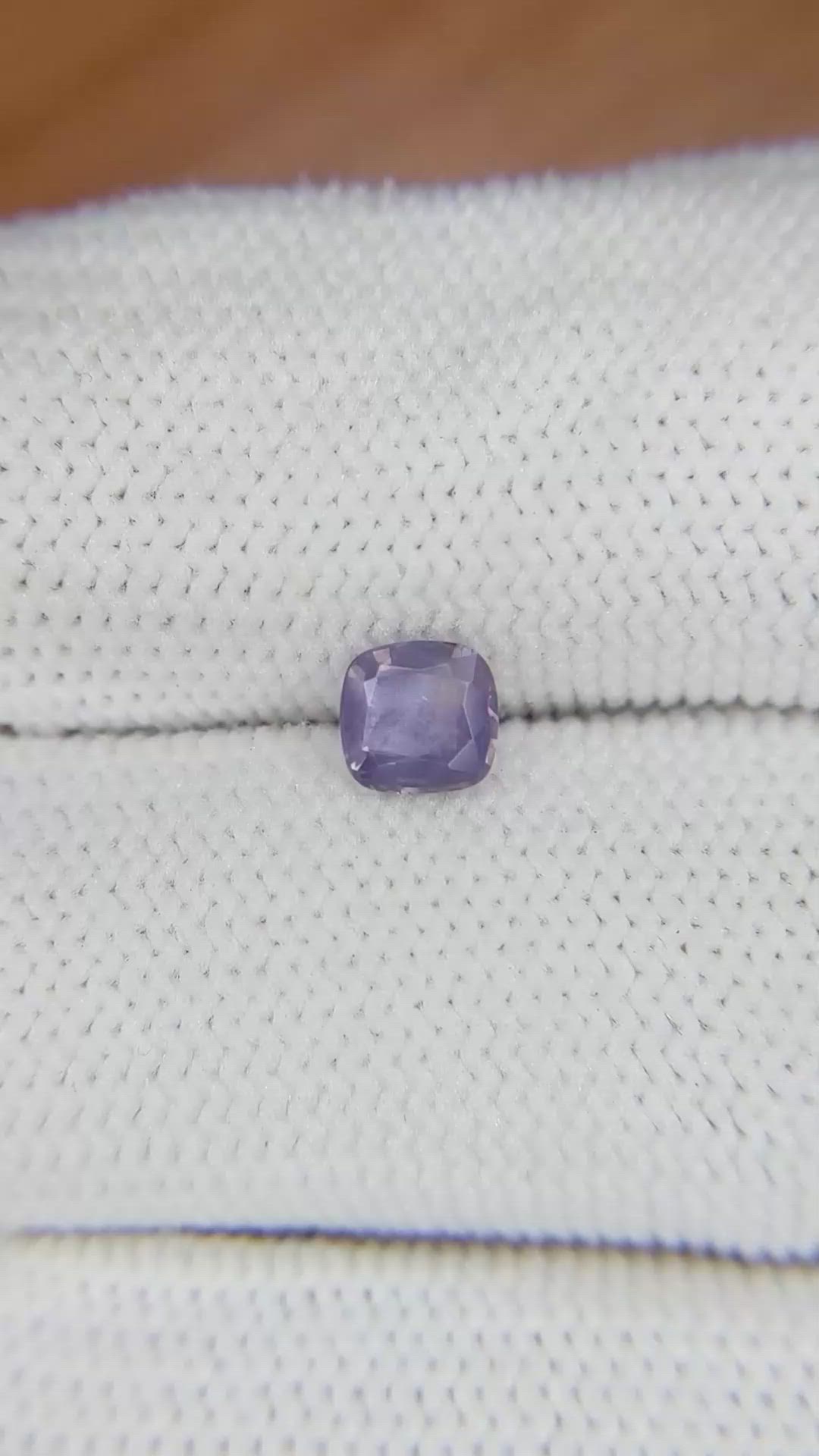0.57 Ct. Purple Sapphire from Ceylon (Sri Lanka) Size Video