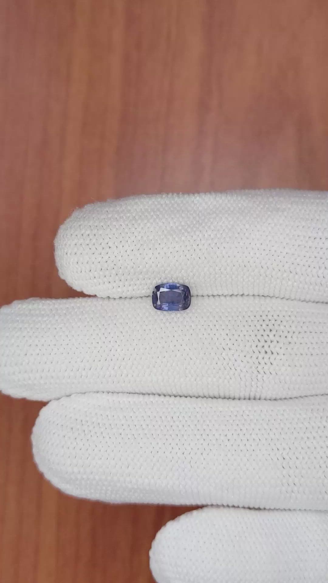 0.78 Ct. Violet Sapphire from Ceylon (Sri Lanka) Size Video