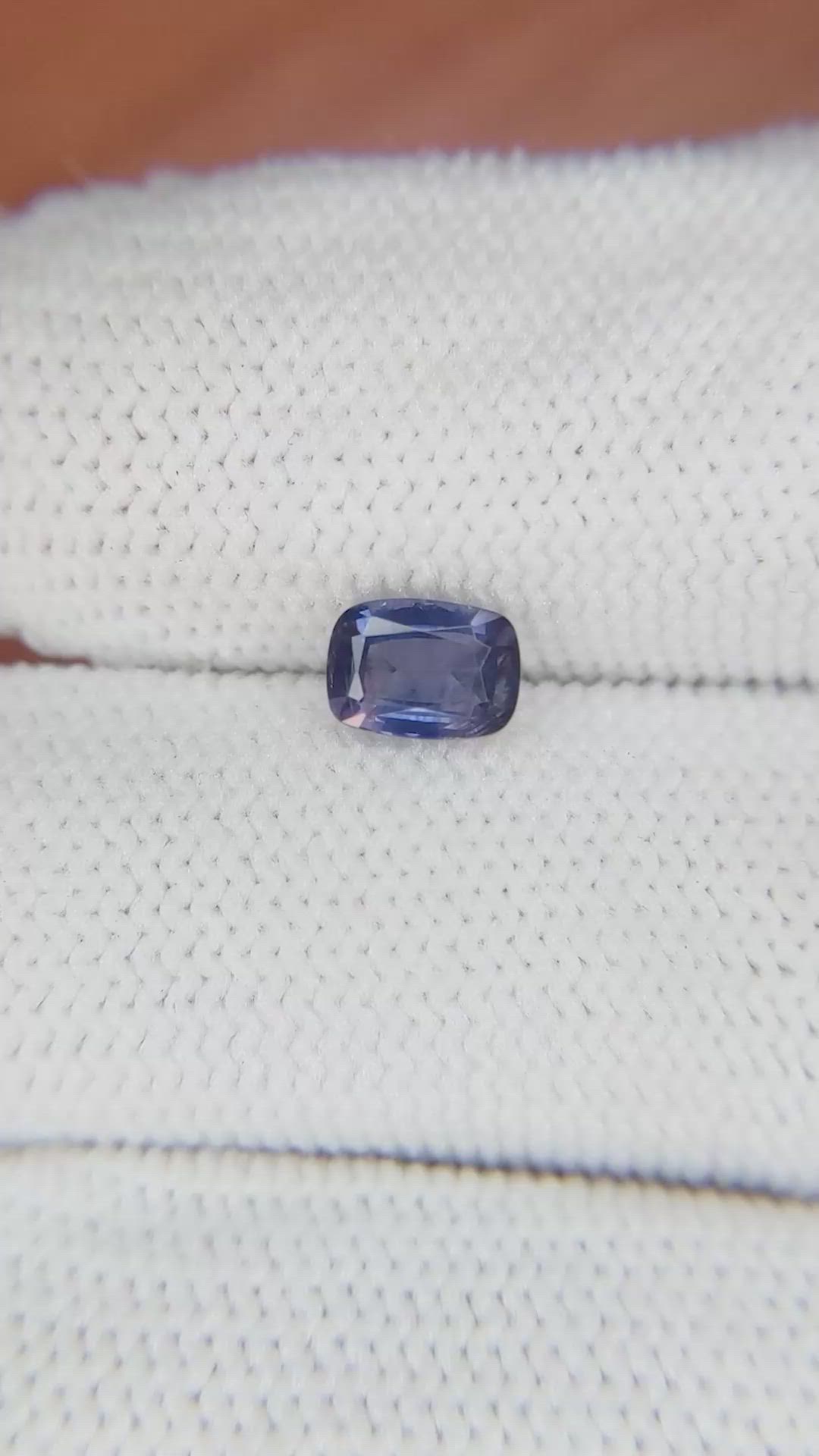 0.78 Ct. Violet Sapphire from Ceylon (Sri Lanka) Size Video