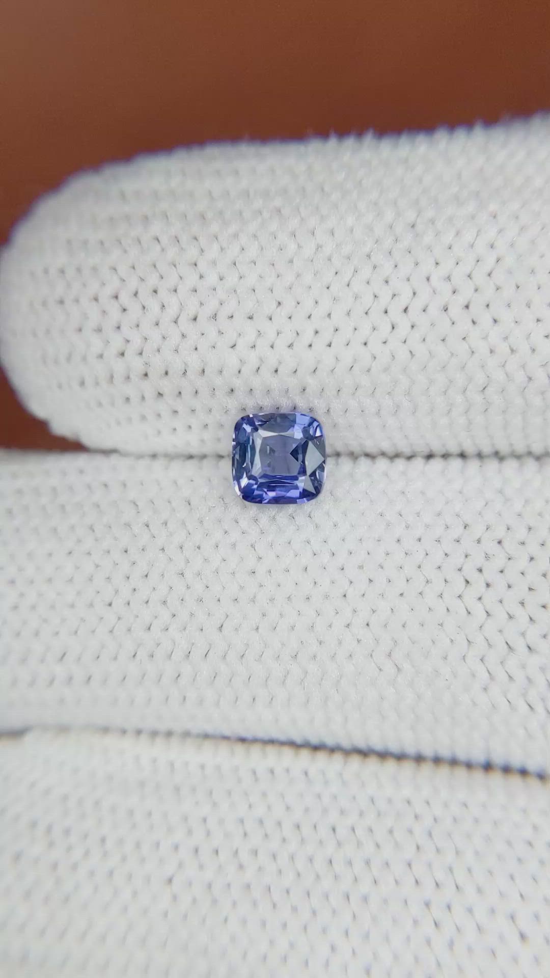 0.73 Ct. Blue Sapphire from Ceylon (Sri Lanka) Size Video