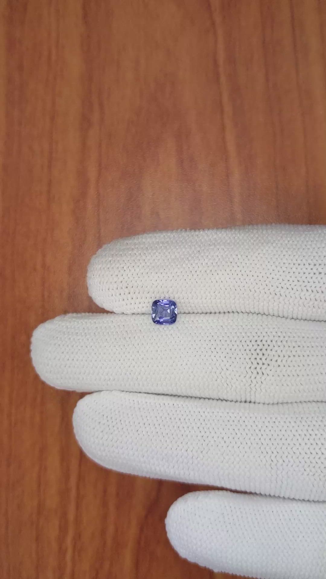 0.73 Ct. Blue Sapphire from Ceylon (Sri Lanka) Size Video
