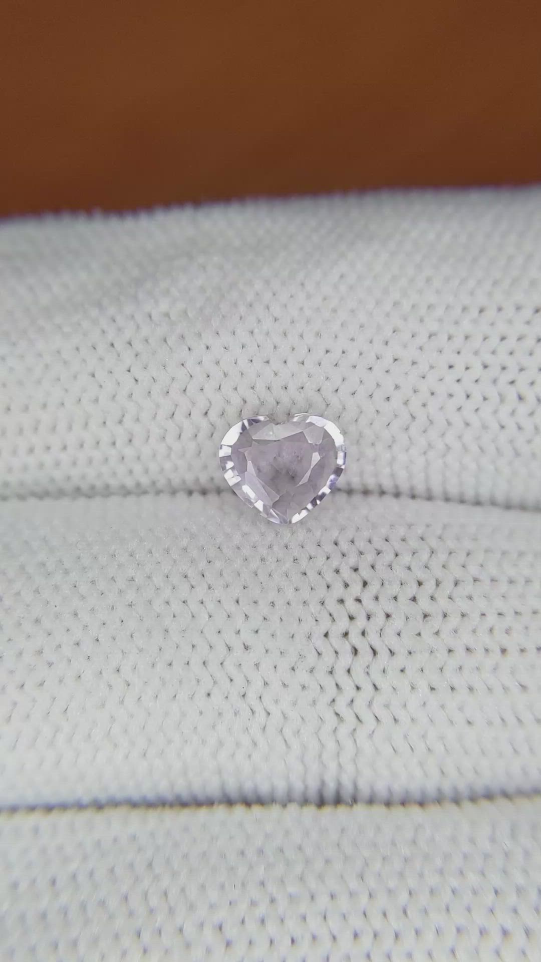 0.94 Ct. Purple Sapphire from Ceylon (Sri Lanka) Size Video