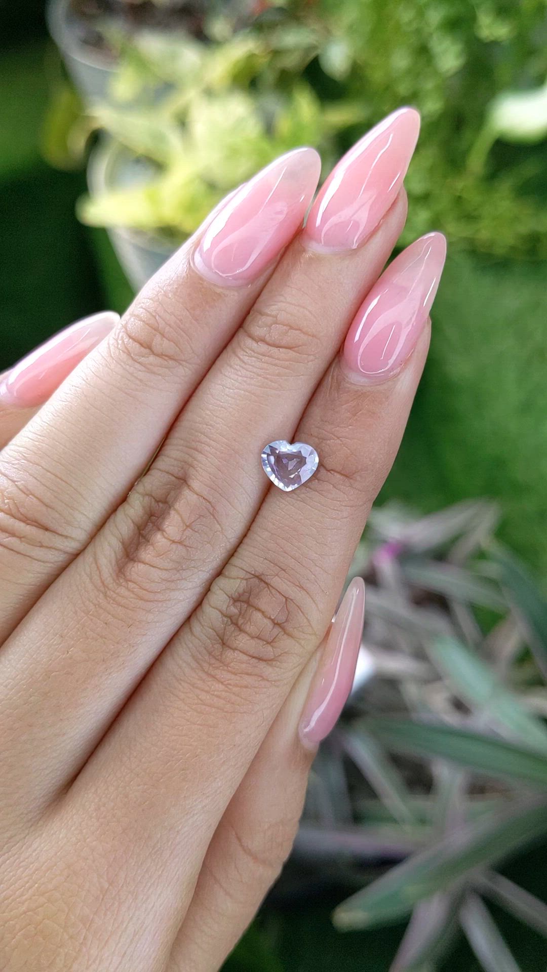 0.94 Ct. Purple Sapphire from Ceylon (Sri Lanka) Size Video