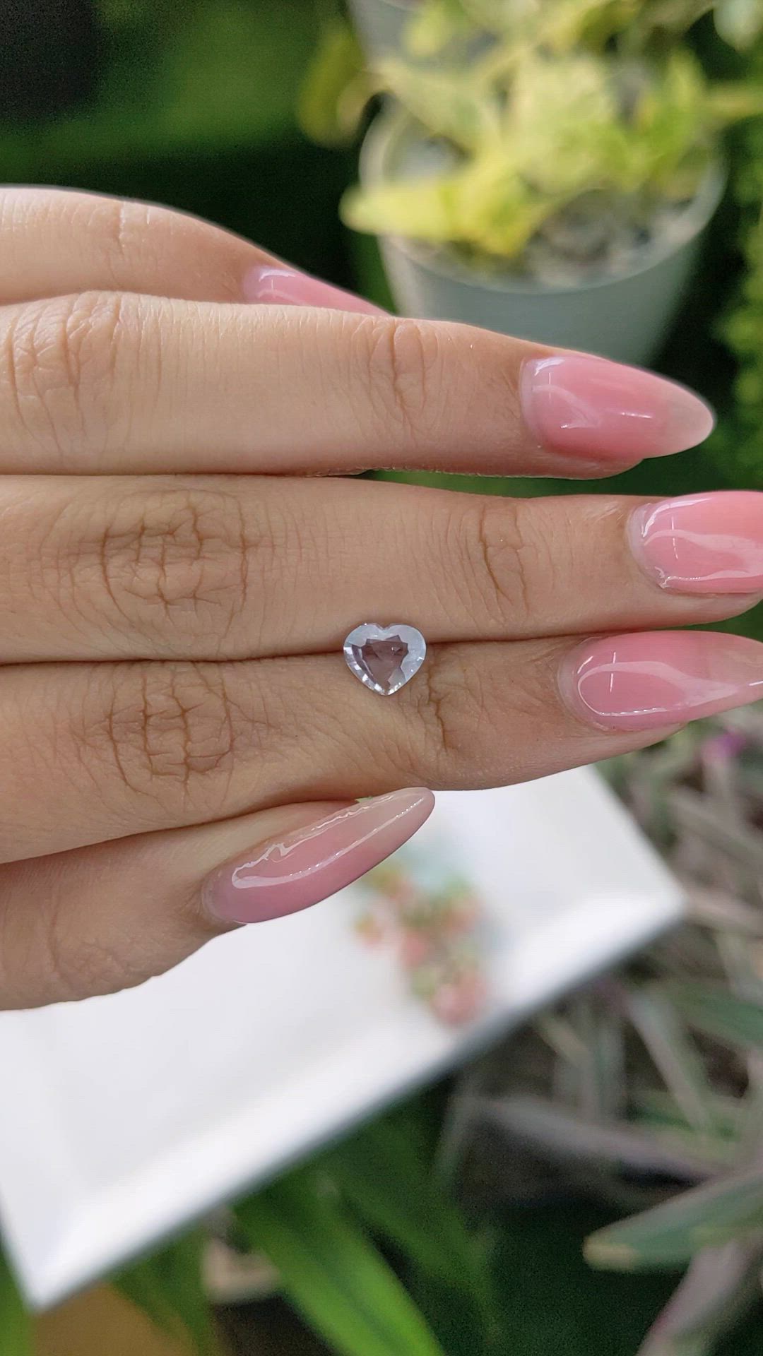 0.94 Ct. Purple Sapphire from Ceylon (Sri Lanka) Size Video