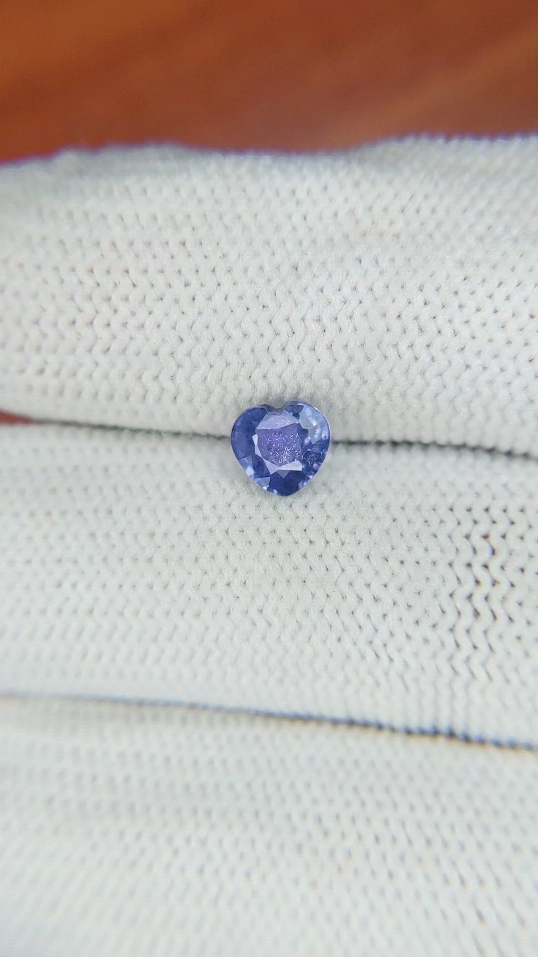 0.69 Ct. Blue Sapphire from Ceylon (Sri Lanka) Size Video