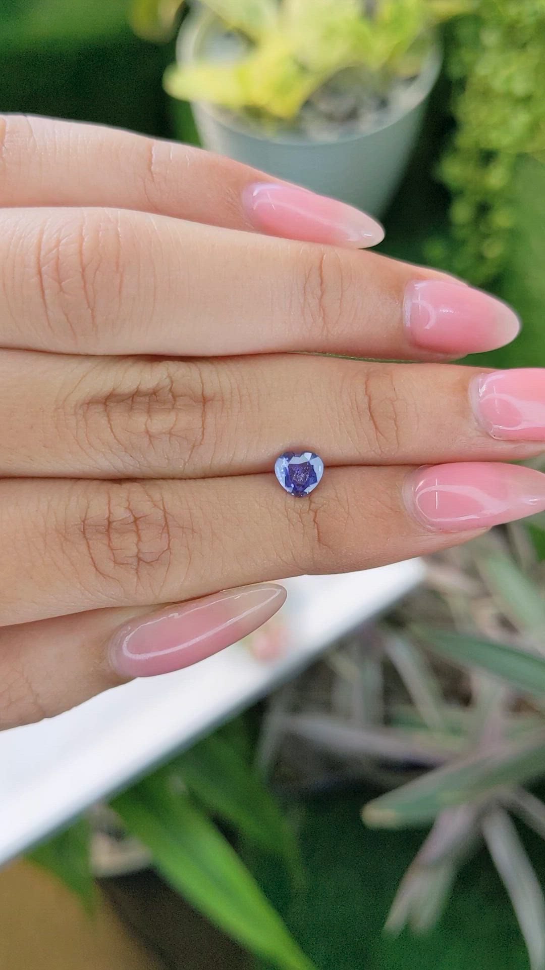 0.69 Ct. Blue Sapphire from Ceylon (Sri Lanka) Size Video