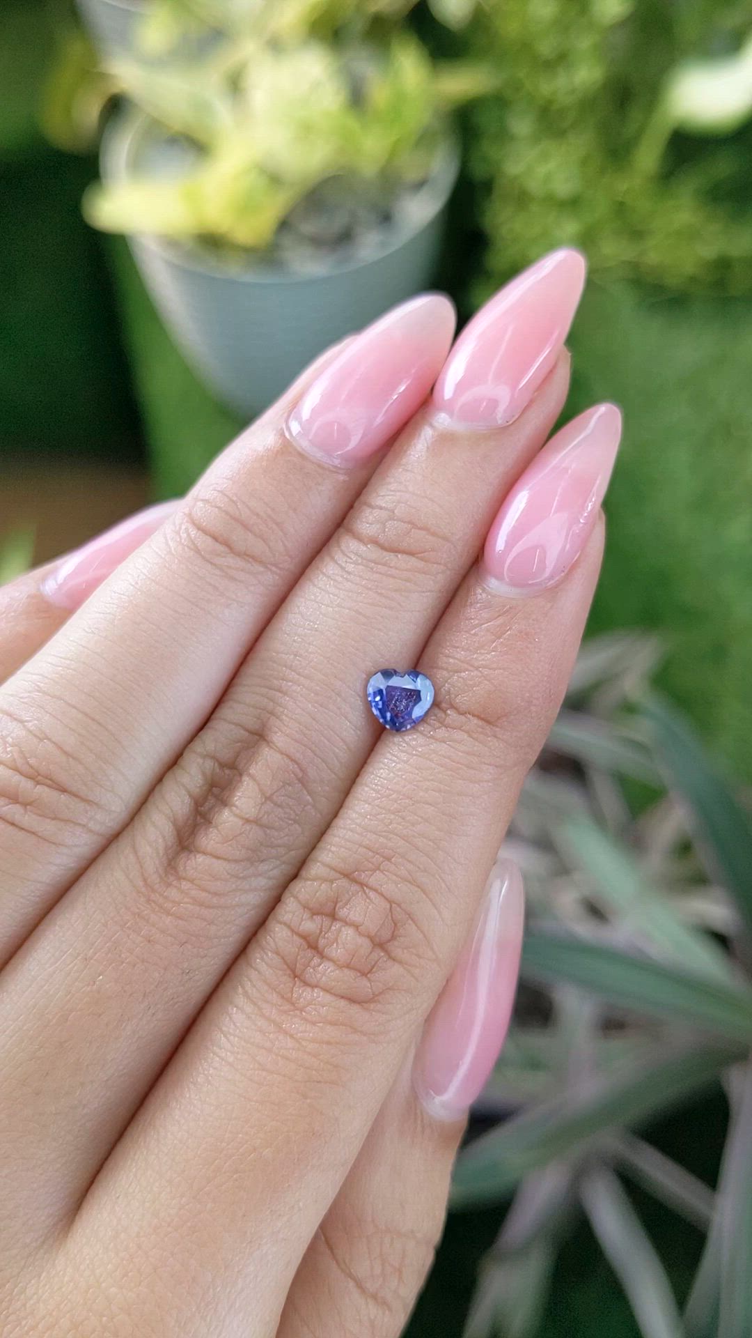 0.69 Ct. Blue Sapphire from Ceylon (Sri Lanka) Size Video