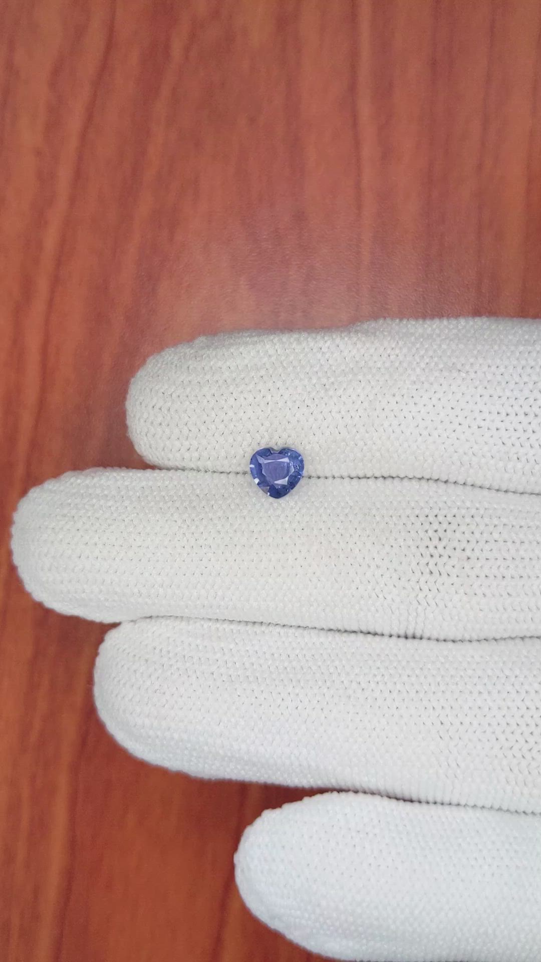 0.69 Ct. Blue Sapphire from Ceylon (Sri Lanka) Size Video