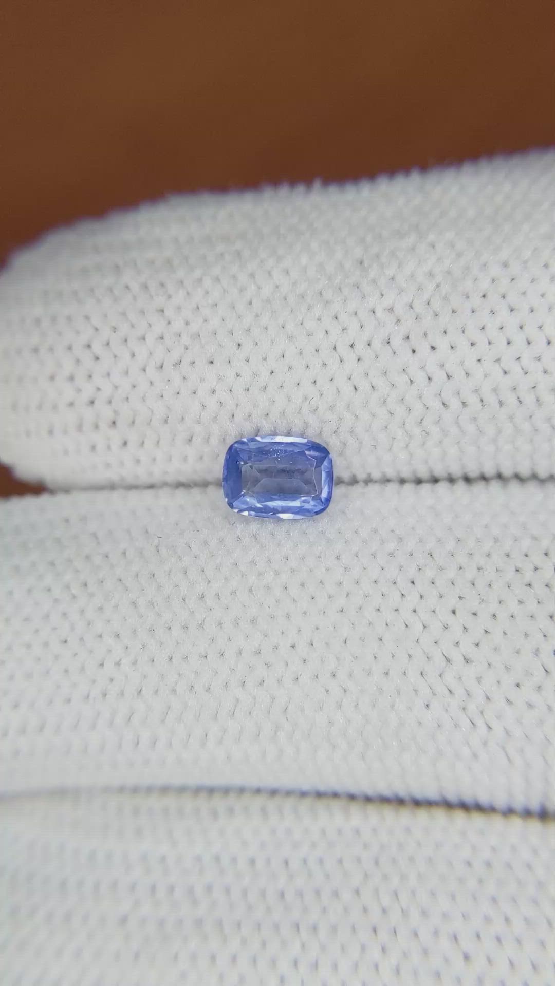 0.58 Ct. Blue Sapphire from Ceylon (Sri Lanka) Size Video