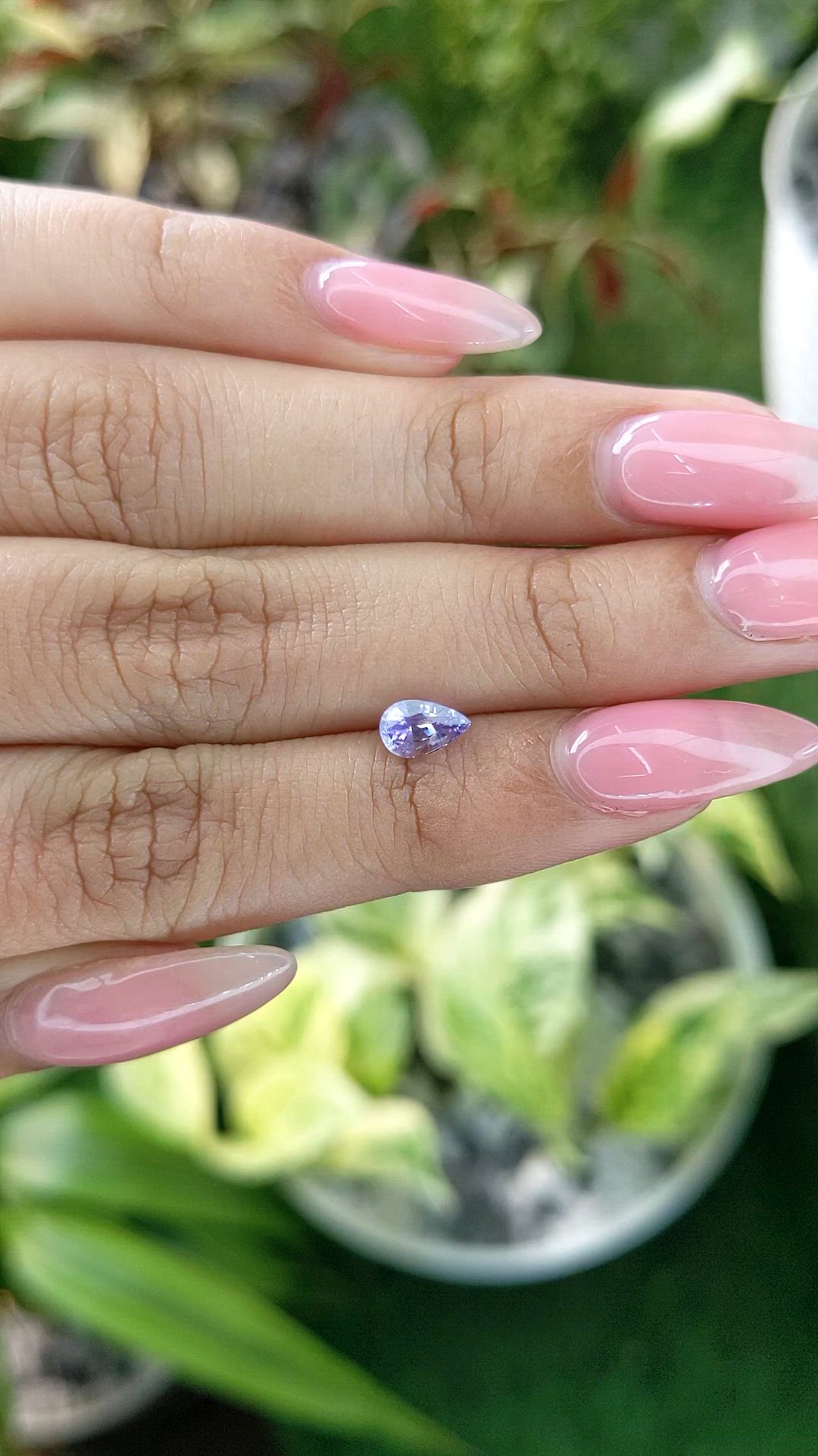 0.73 Ct. Purple Sapphire from Ceylon (Sri Lanka) Size Video