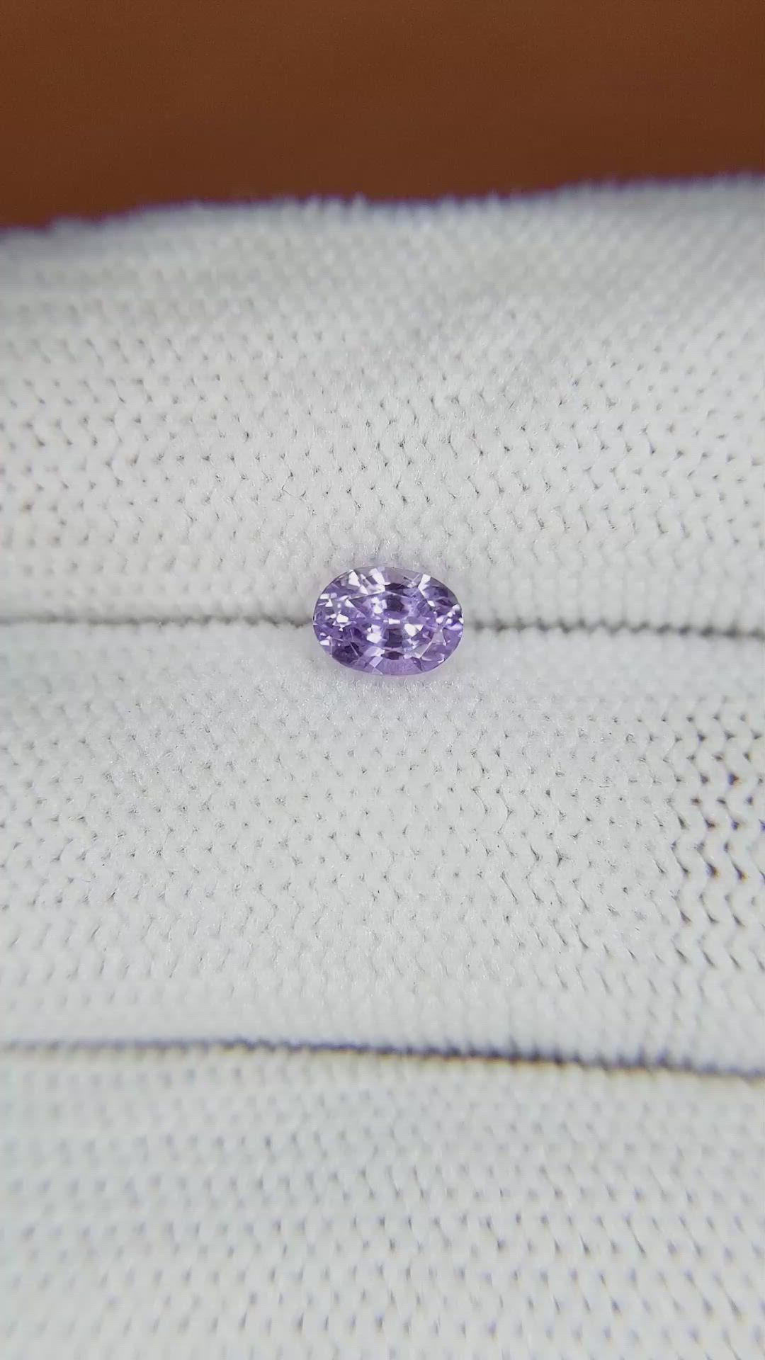 0.72 Ct. Purple Sapphire from Ceylon (Sri Lanka) Size Video