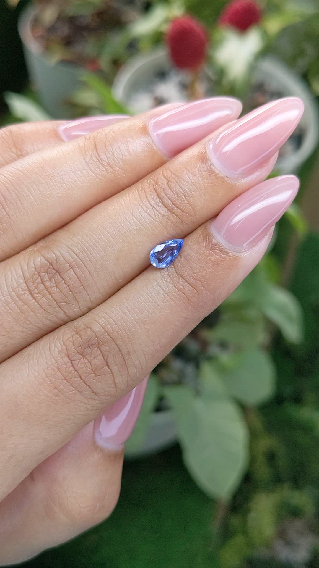 0.53 Ct. Blue Sapphire from Ceylon (Sri Lanka) Size Video