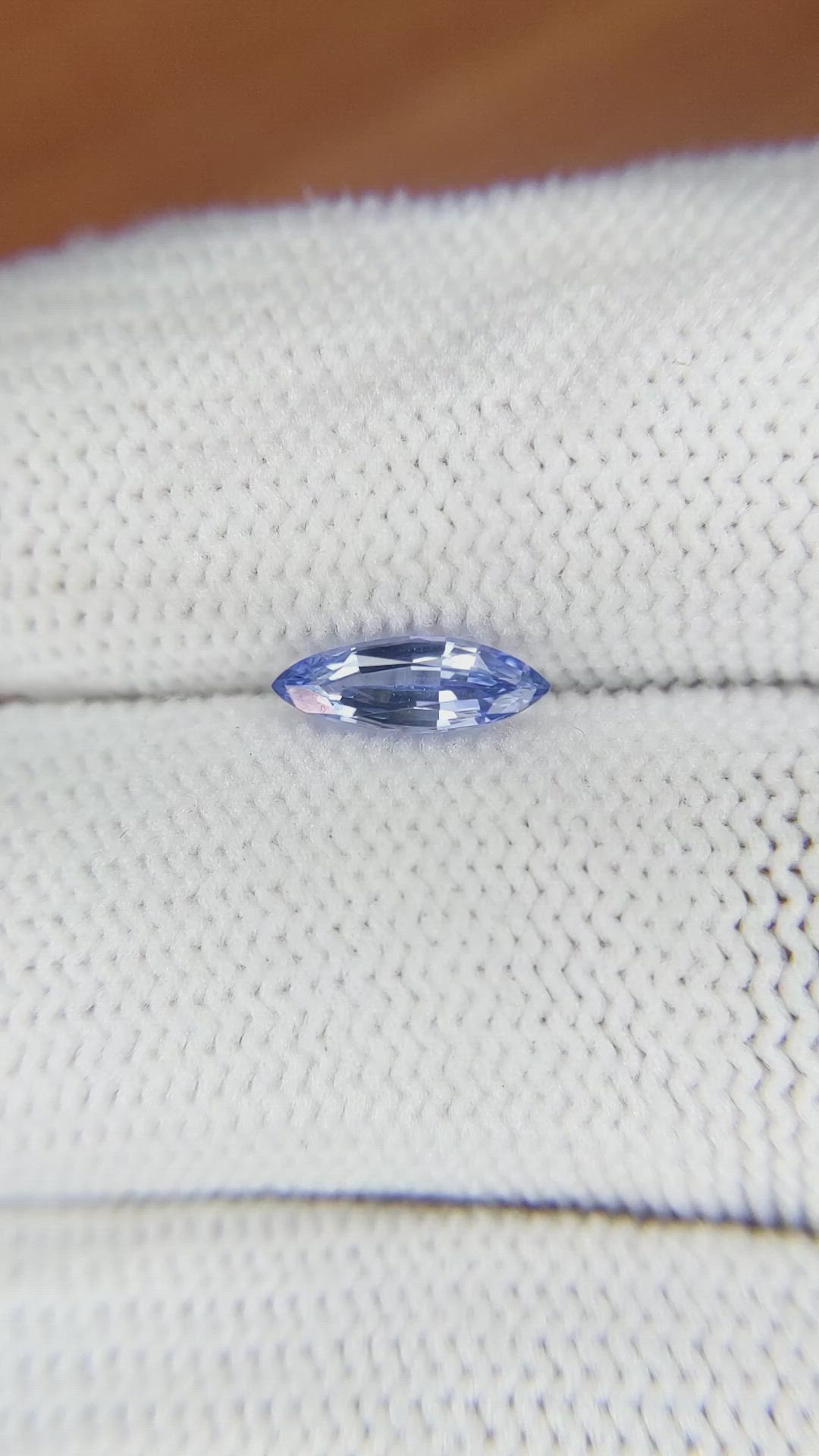 0.62 Ct. Blue Sapphire from Ceylon (Sri Lanka) Size Video