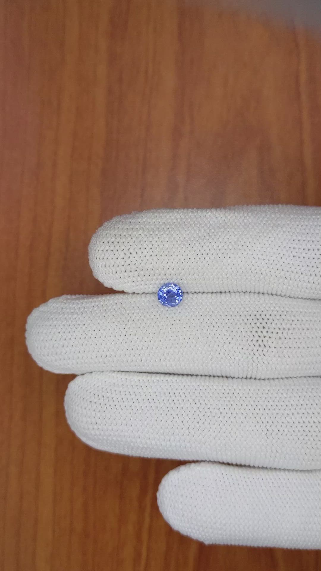 0.57 Ct. Blue Sapphire from Ceylon (Sri Lanka) Size Video