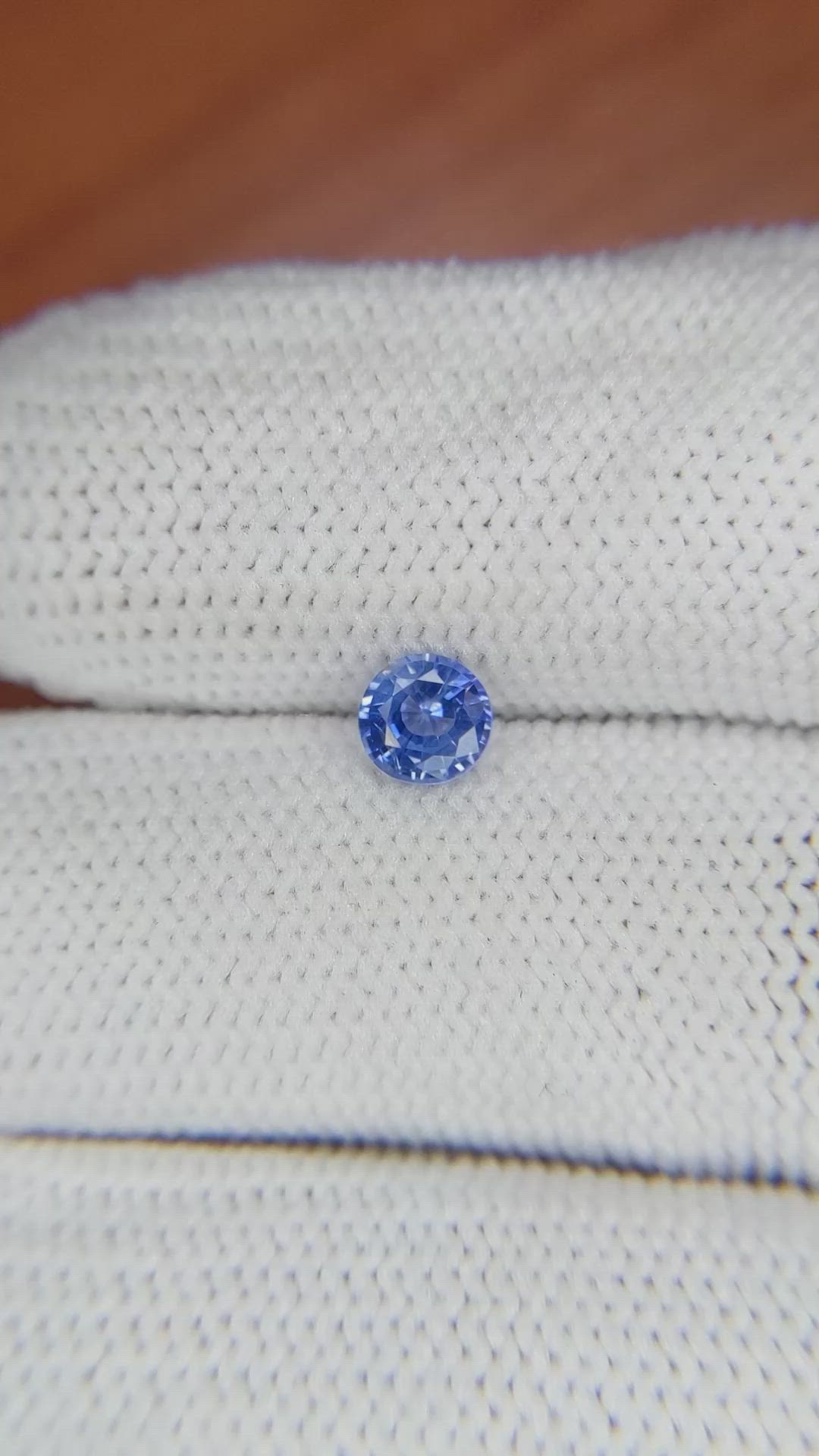 0.57 Ct. Blue Sapphire from Ceylon (Sri Lanka) Size Video