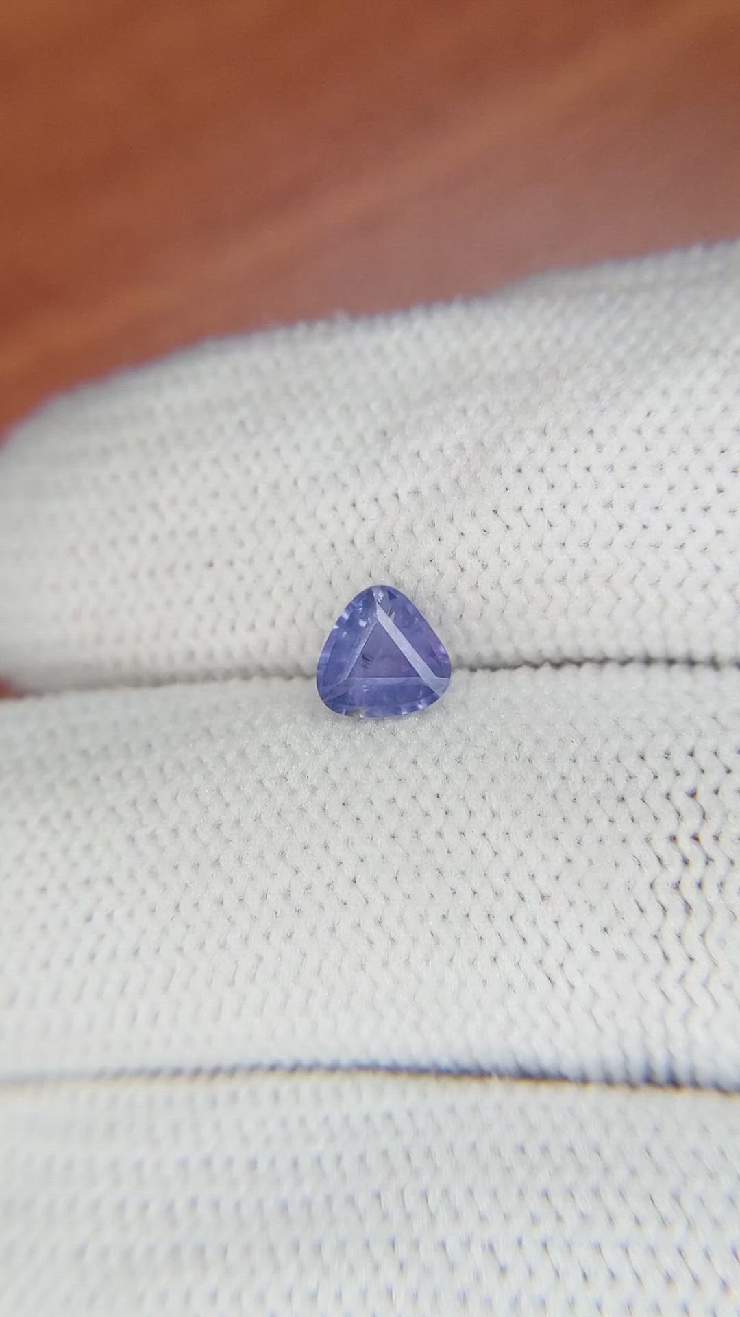 0.70 Ct. Violet Sapphire from Ceylon (Sri Lanka) Size Video