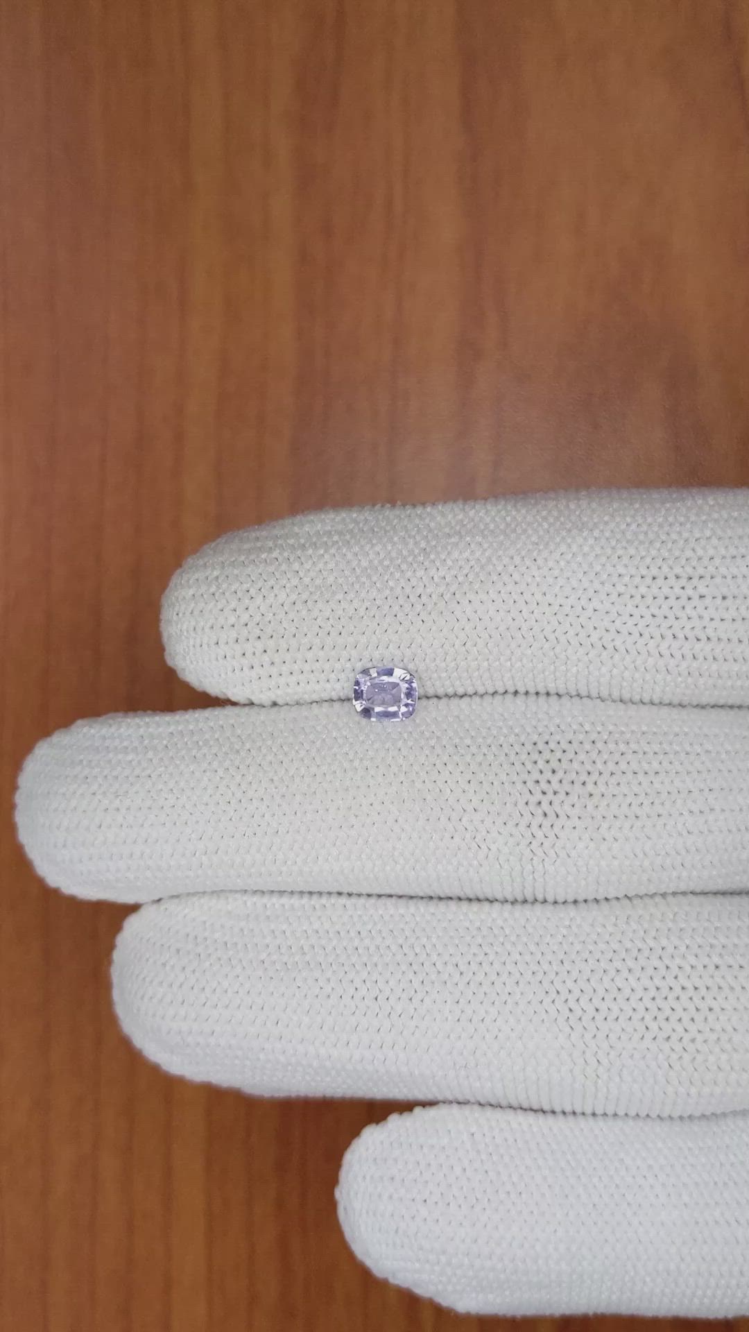0.65 Ct. Purple Sapphire from Ceylon (Sri Lanka) Size Video