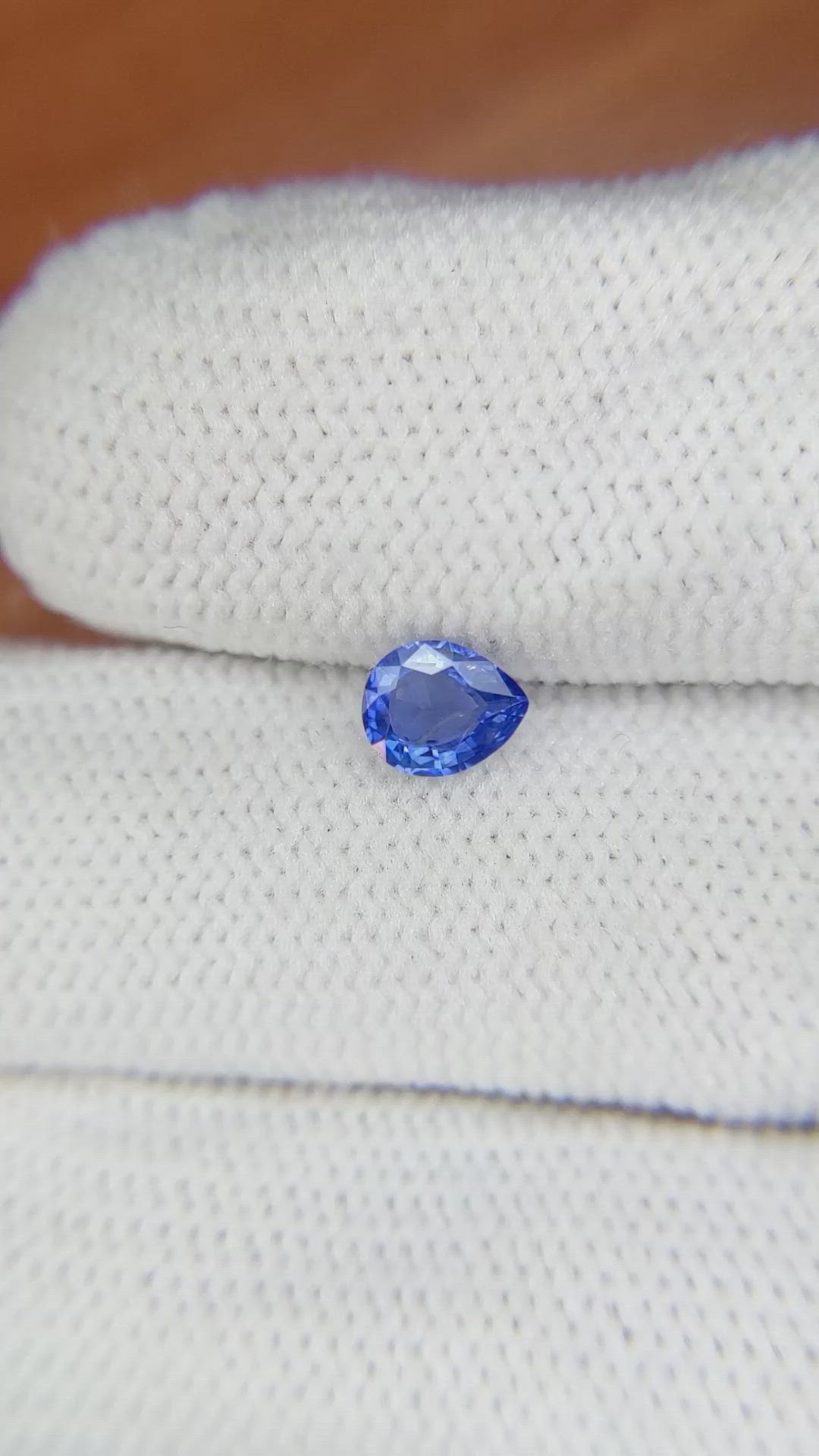0.52 Ct. Blue Sapphire from Ceylon (Sri Lanka) Size Video